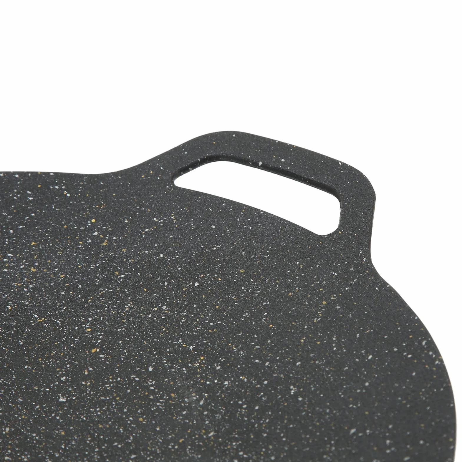 Koreański Grill, Solidny Aluminiowy Odlew Ciśnieniowy Koreańska Patelnia do Grillowania Czarna Pofałdowana Tekstura na imprezę Przy Grillu (34cm)