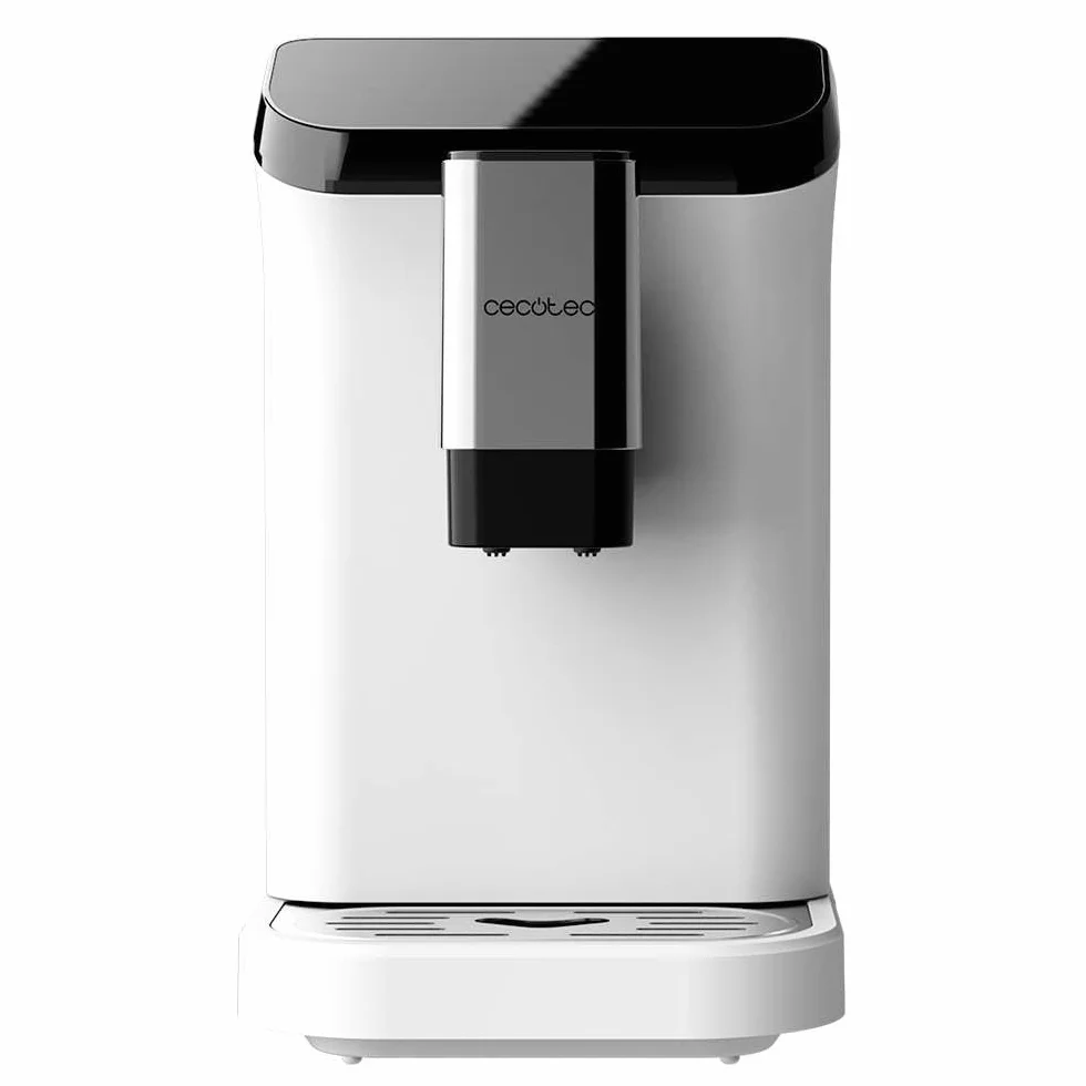 Cecotec Cremmaet Macchia White superautomatyczny ekspres do kawy. 1350 W, termoblok, pompa ciśnieniowa 19 barów, system Plug&Play, zbiornik na kawę ze zintegrowanym młynkiem, automatyczne czyszczenie