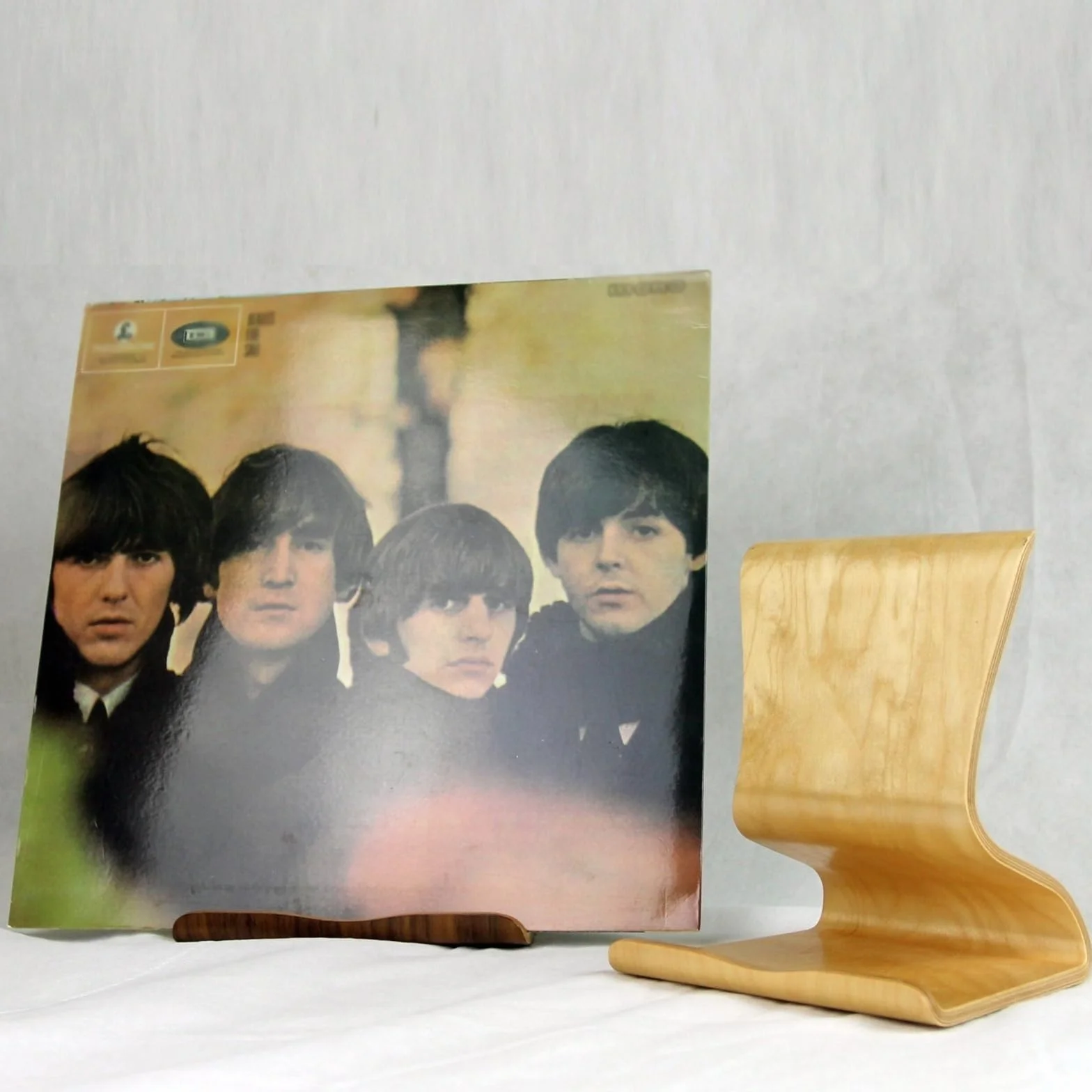 Przechowywanie płyt winylowych Półka do przechowywania płyt winylowych, stabilny drewniany uchwyt do przechowywania albumów LP, elegancki stojak wystawowy na stół do domowego biura