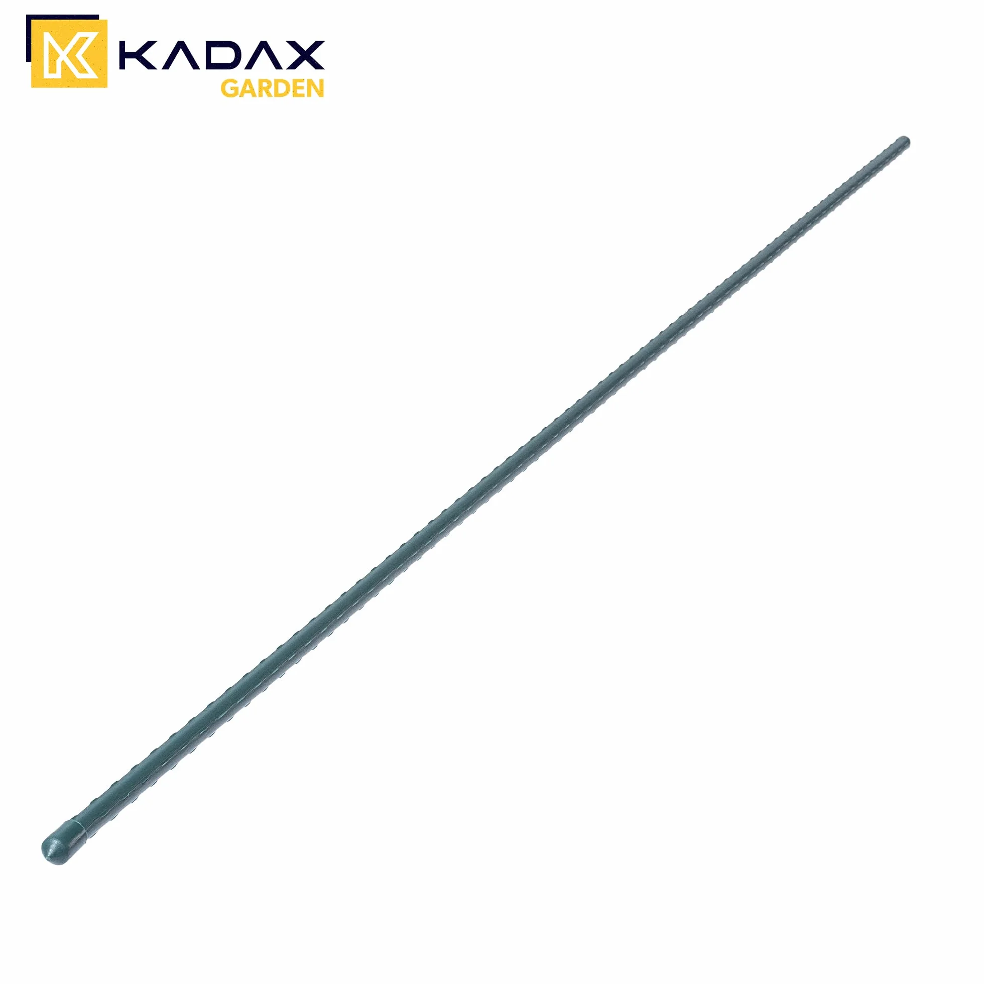 KADAX Zestaw 10 szt. tyczek ogrodowych, stalowe podpory do roślin i pomidorów 120 cm, powlekane, odporne na warunki atmosferyczne, stabilne, wytrzymałe i antykorozyjne