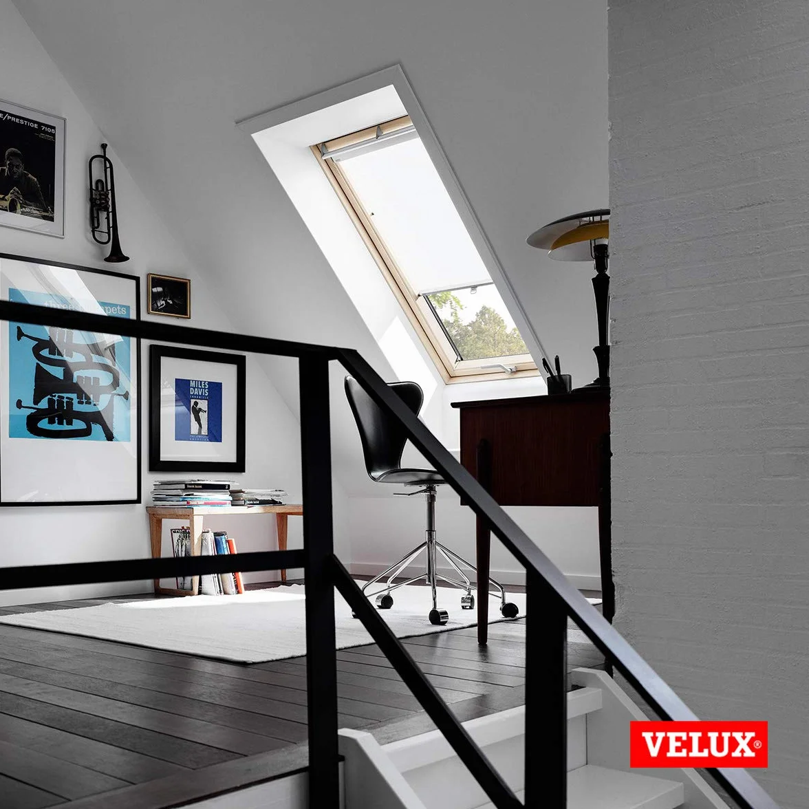 VELUX Oryginalna roleta maskująca z haczykami (RHL), FK00, biała