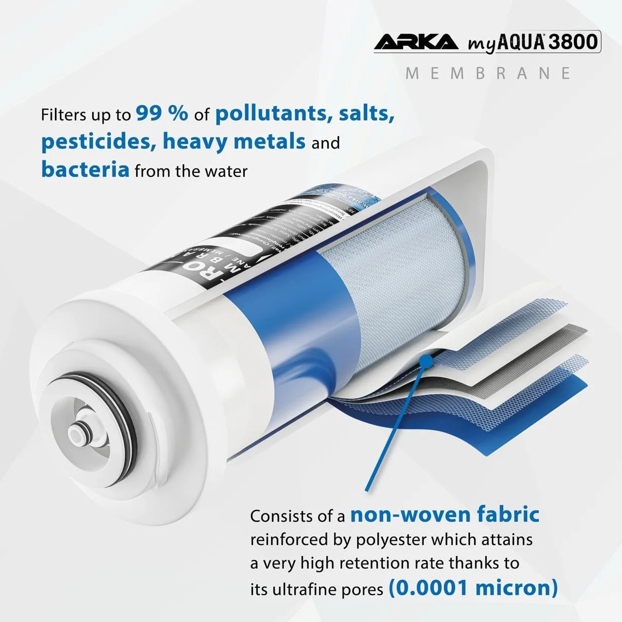 ARKA myAQUA 3800 system odwróconej osmozy 2,6 l/min 3800 l/dzień filtr wody