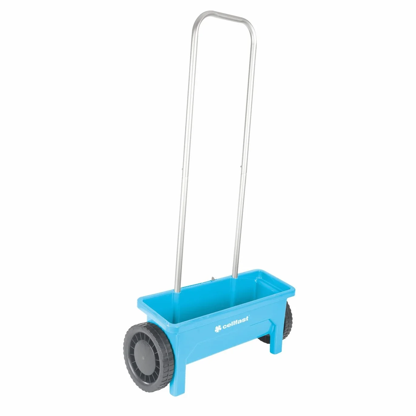 Cellfast Siewnik uniwersalny, do rozsiewu materiałów, Komfort użytkowania, Walec zapewnia równomierny rozsiew, Duże koła, Wysoka jakość, Szerokość wysiewu: 45 cm, Pojemność: 12 l