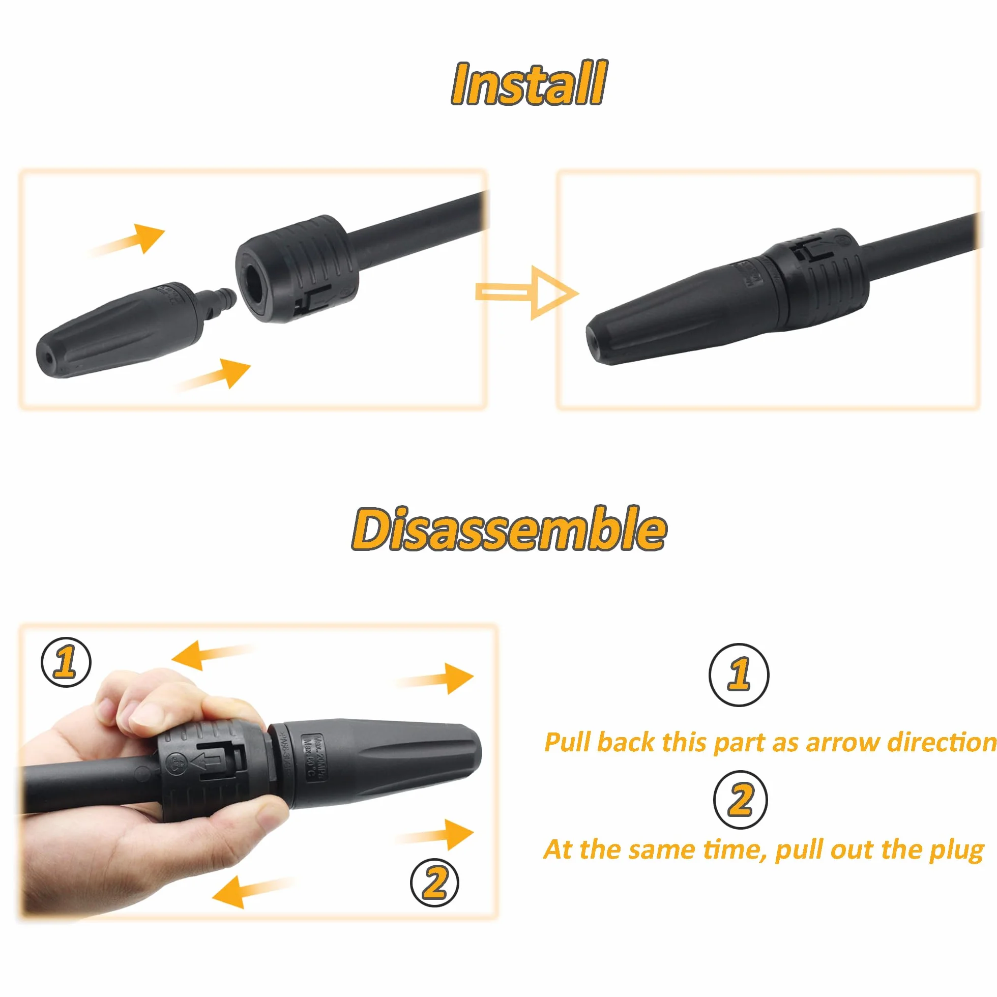 Dirt Blaster Lanca do Karcher K2, K3, K4, K5, K6, K7, Dirt Blaster, kompatybilna z myjką ciśnieniową Karcher / Lavor / Parkside, dysza wirnika dmuchawy brudu, regulowana lanca Power Jet