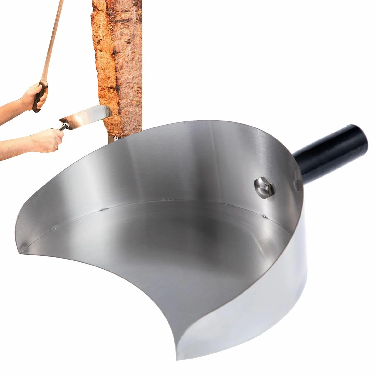 Rotisserie Patelnia do łapania mięsa, ze stali nierdzewnej, poręczna łopata do kebaba, praktyczna łopata do kebaba, patelnia do zbierania mięsa, trwałe akcesoria do do gyro, kebaba, pionowego