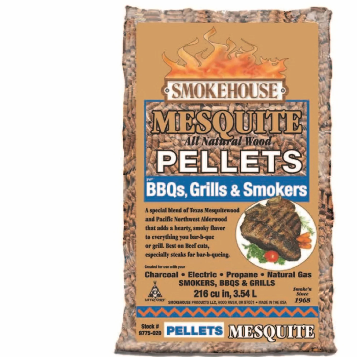 Smokehouse Products 4008264-SSI Pellet drzewny do wędzenia 1,5 kg zestaw 4 sztuk - multi, nie dotyczy