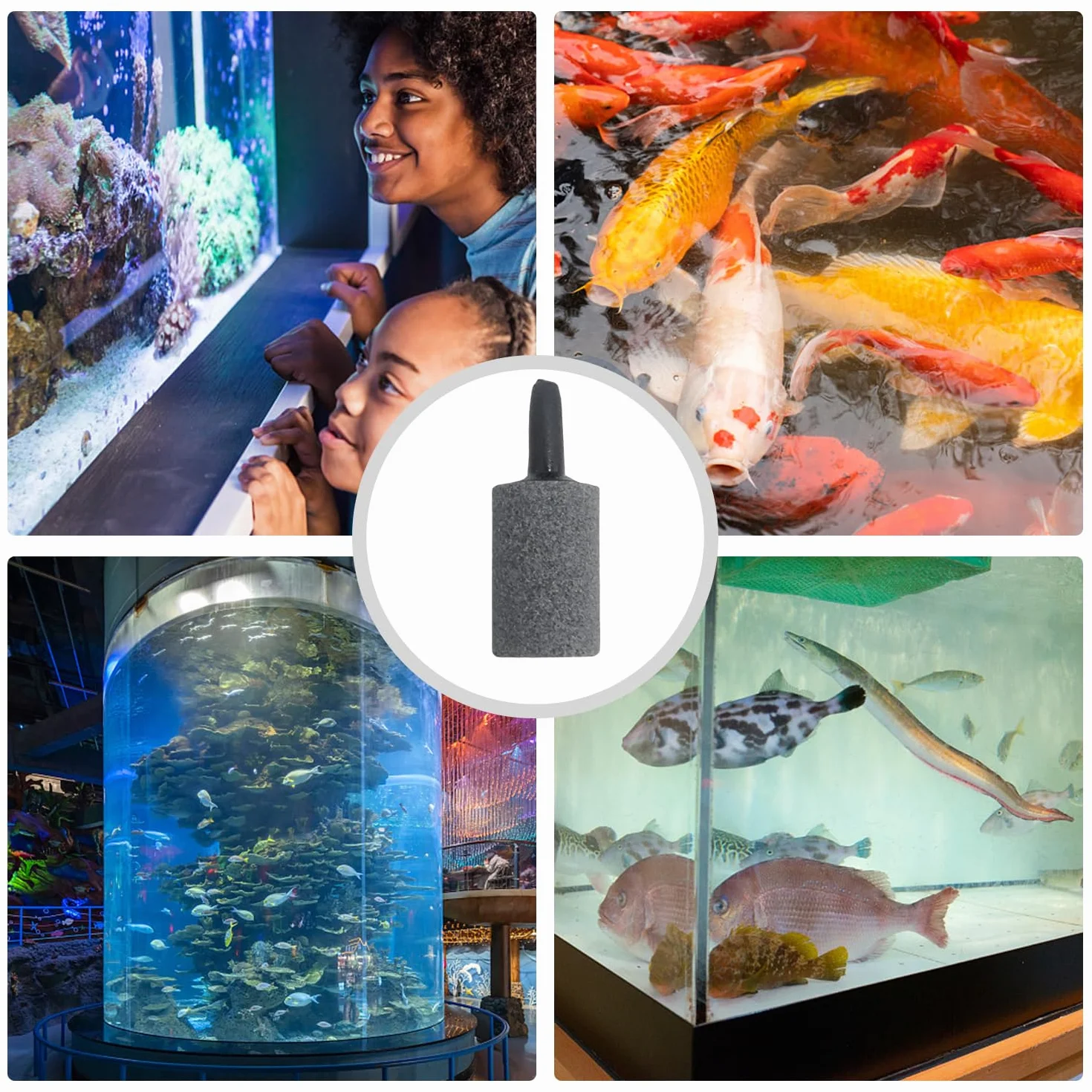 Cylindryczny Kamień Ryby Atomizer Bubble Tanks Fish Narzędzia do Zwalniania Pęcherza