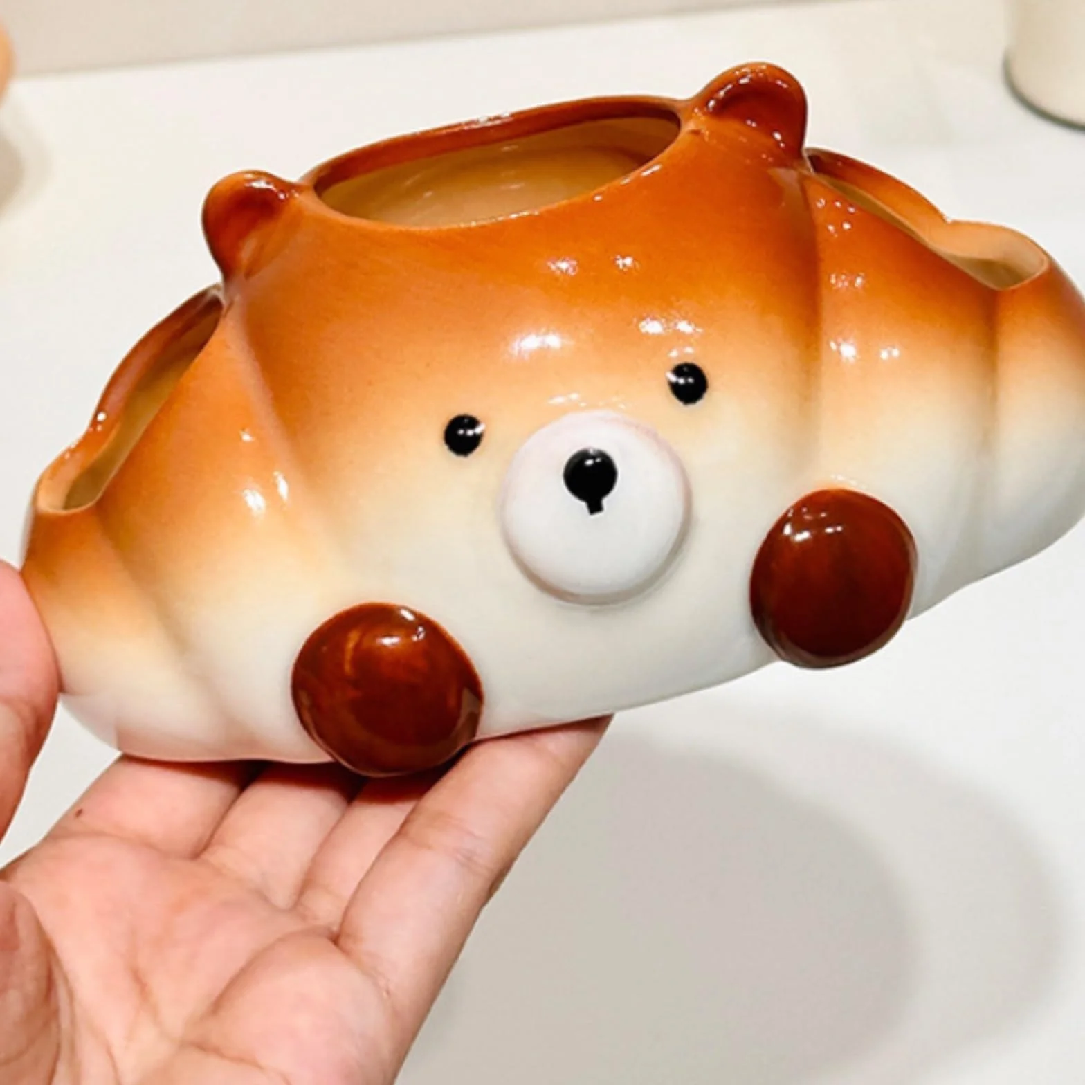 Uchwyt Na Szczoteczki Do Zębów Akcesoria Łazienka Śliczny Ceramiczny Stojak Na Szczoteczki Do Zębów W Kształcie Zwierząt Blat Łazienkowy