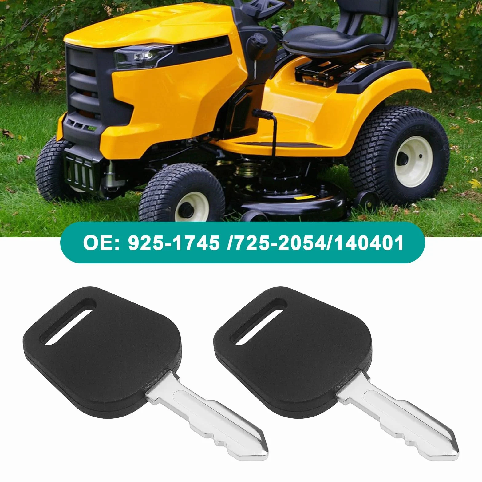Zestaw 5 kluczyków do zapłonu kosiarki do trawy, numer części 4986400/140401/140403/1714054/532140401 kompatybilny z John Deere kompatybilny z Husqvarna
