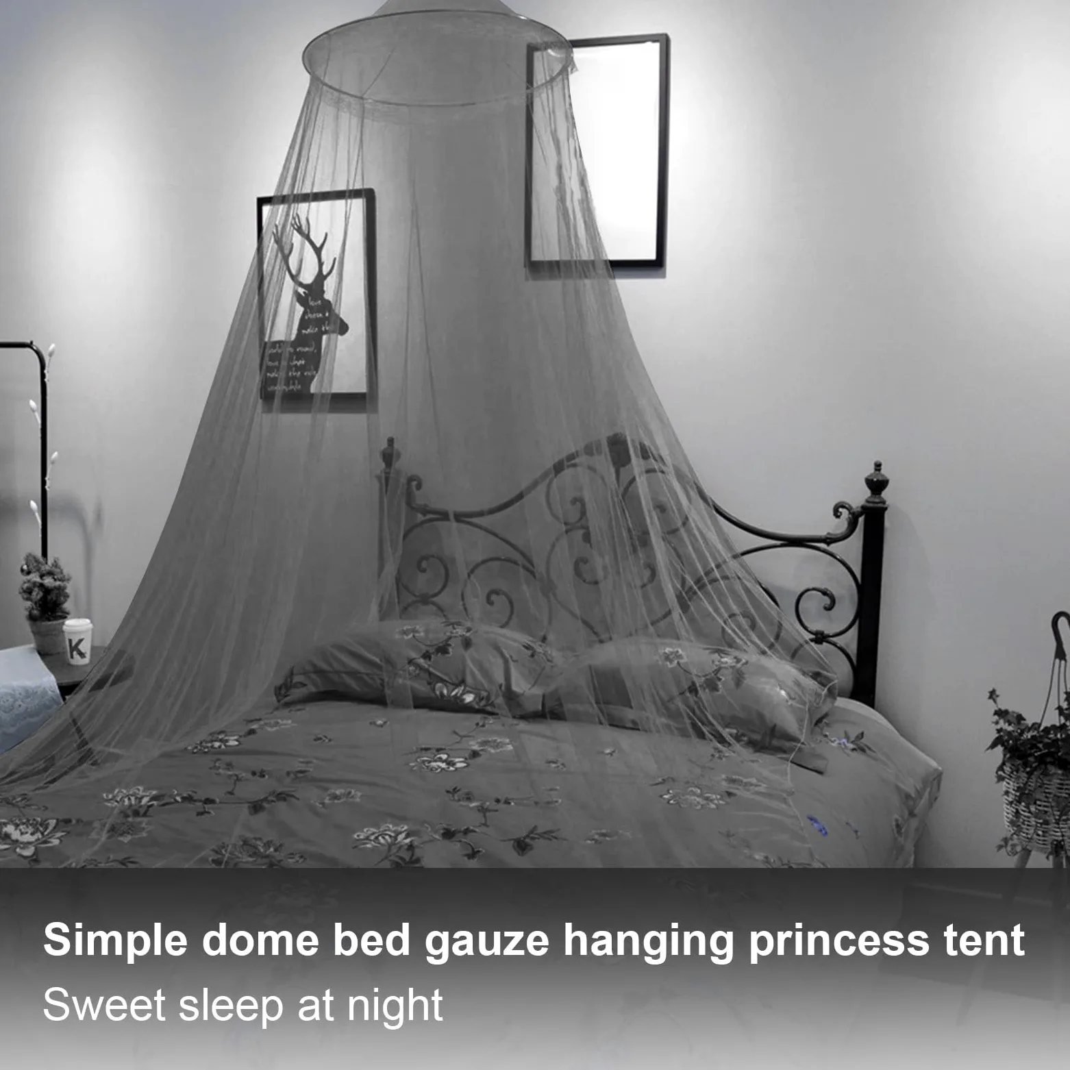 Moskitiera do łóżka, baldachim, moskitiera, do łóżka typu queen-size, moskitiera kopułowa, namiot do łóżek dla dorosłych (czarna, 1,2 m (bez drzwi)