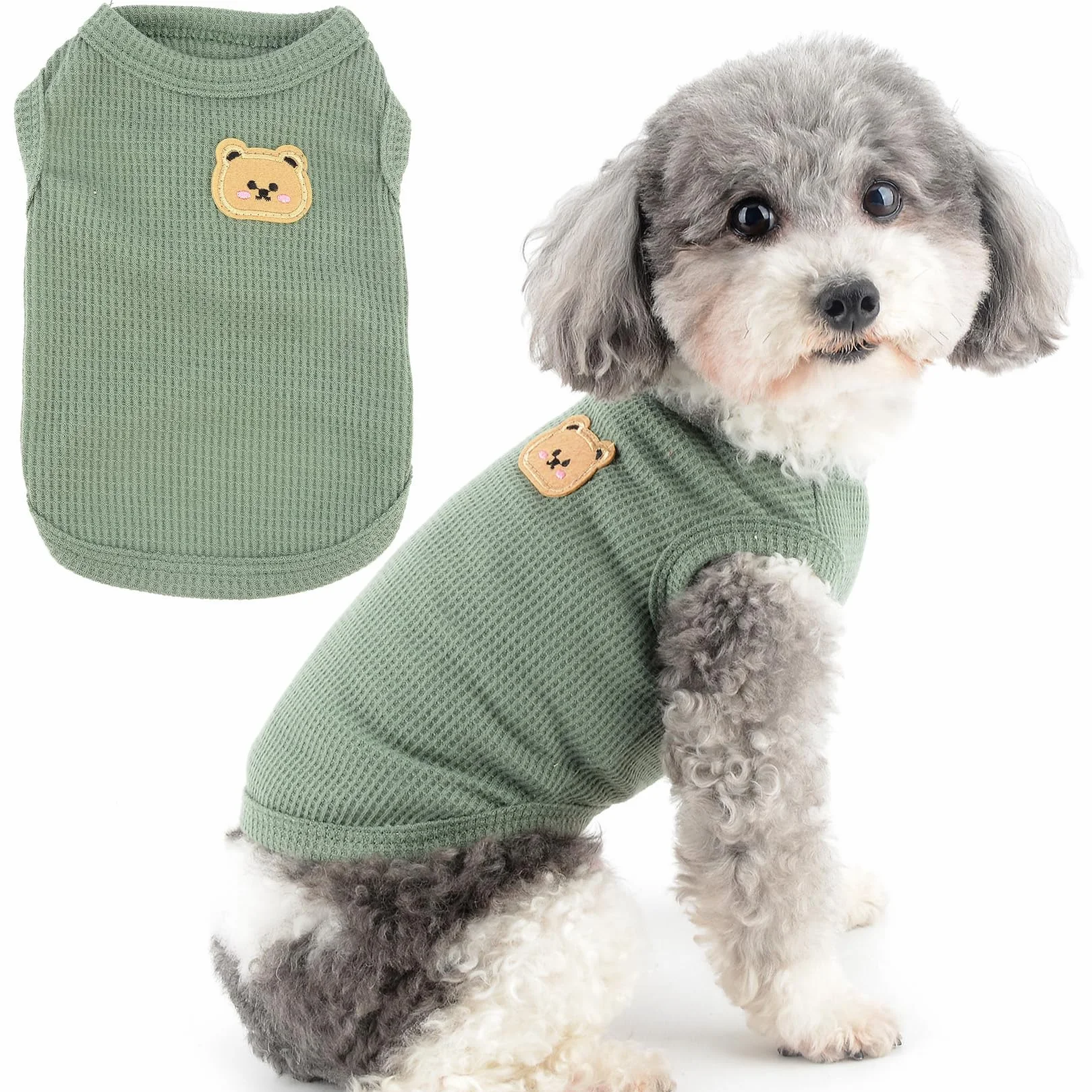 Koszulka letnia dla małych psów oddychająca rozciągliwa tank top chihuahua
