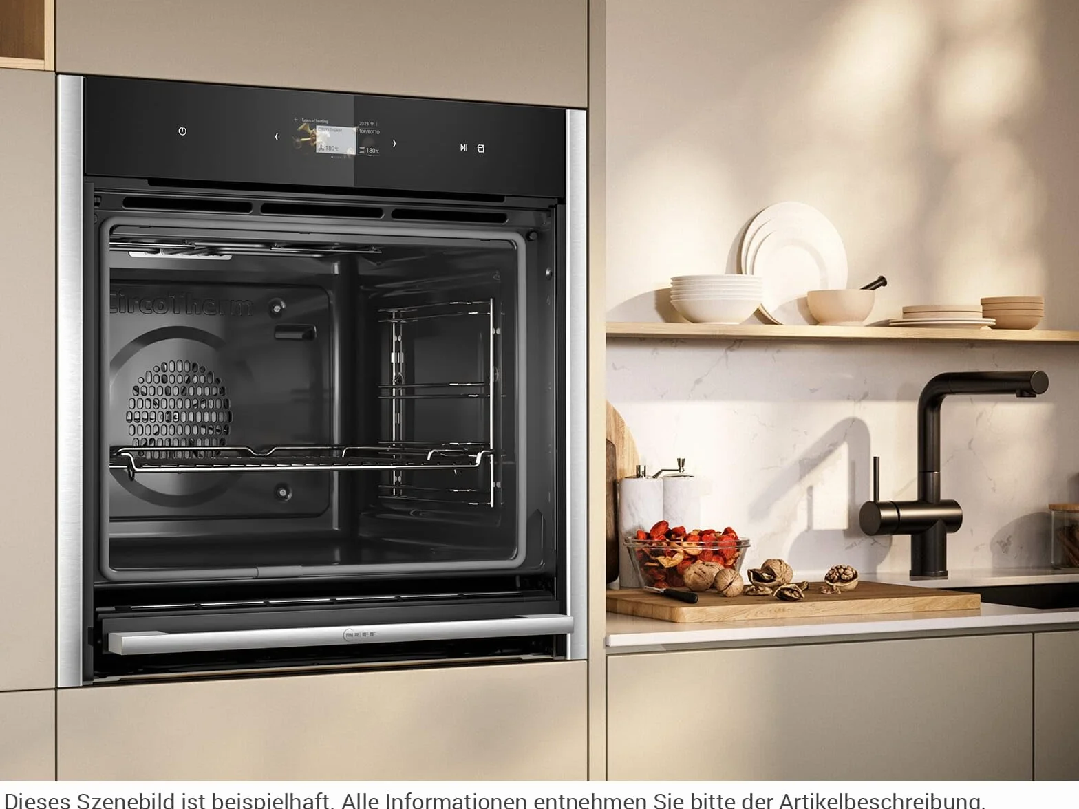 NEFF B64VS71N0 piekarnik do zabudowy N90, piekarnik do zabudowy 60 x 60 cm, Slide&Hide, Full Touch wyświetlacz TFT, Favorit, Vario Steam, Soft Open & Close, czarny