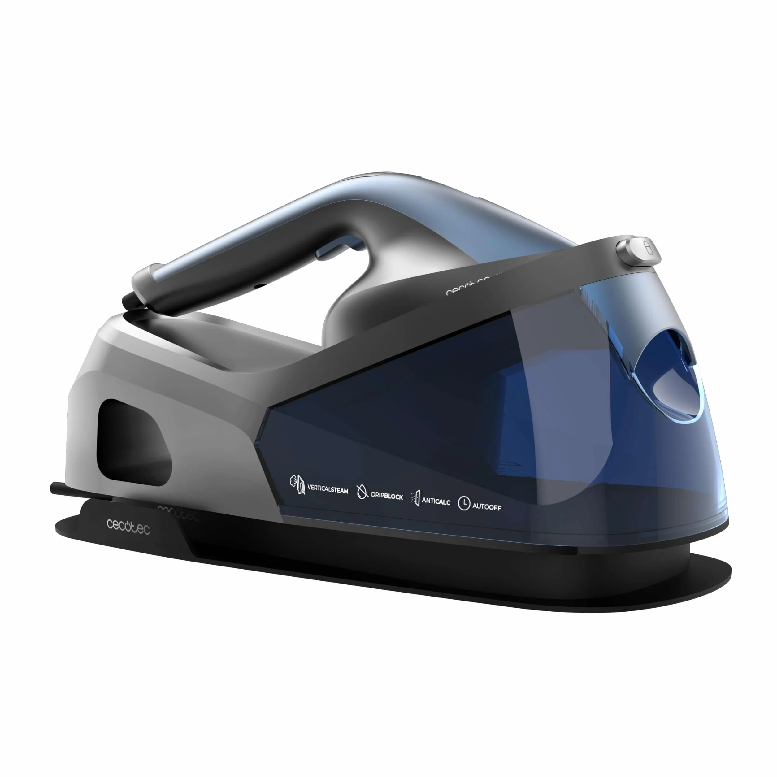 Cecotec IronHero V-2400 Station Pionowe centrum prasowania, 2400 W, Płyta ceramiczna Turbo Slide, Zbiornik 1,2L, 3 tryby, Przepływ pary 180 g/min, uderzenie pary 370 g/min, wyświetlacz LED, Antical