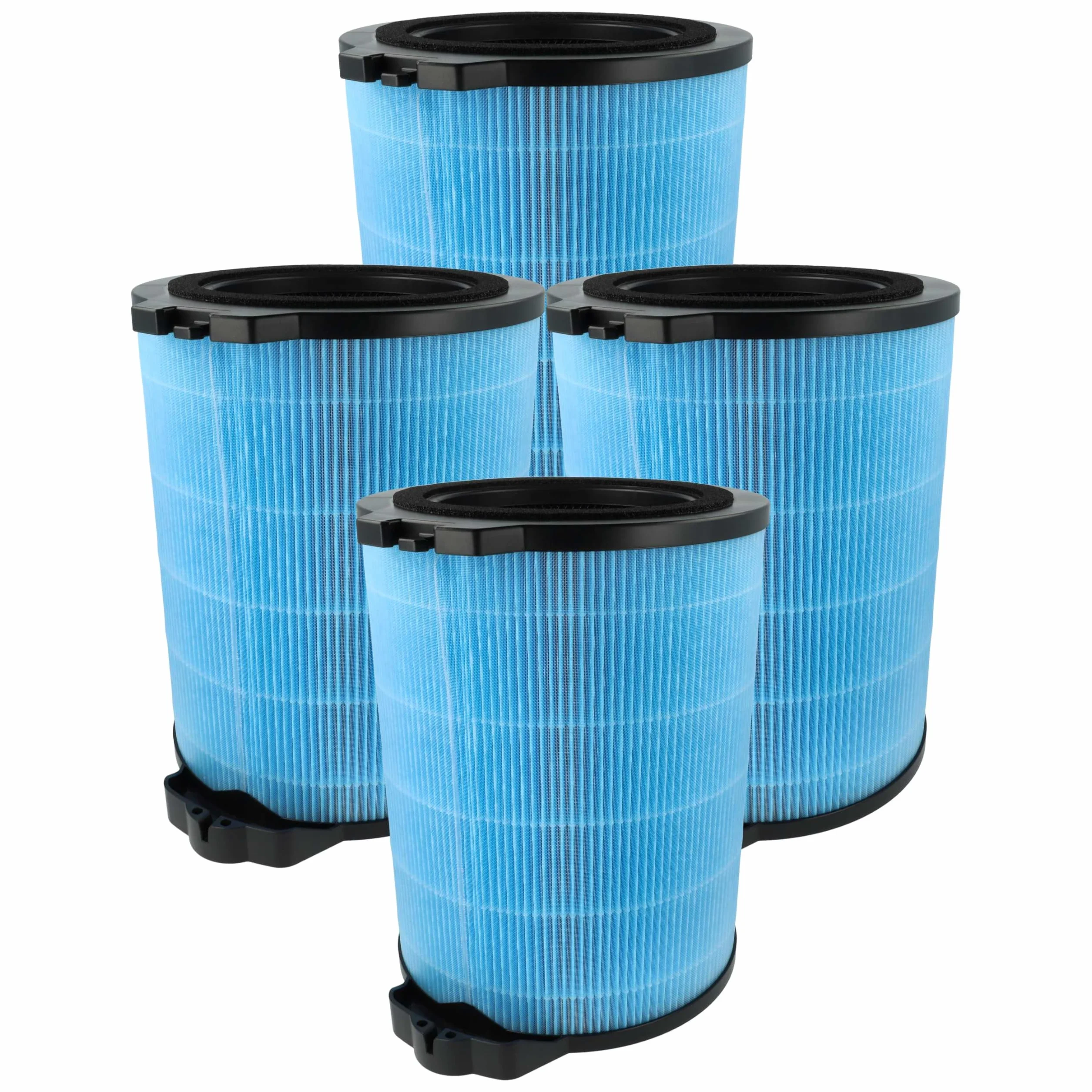 vhbw 4 x filtr H12 zamiennik do Candy U98, 35602348 do oczyszczacza powietrza – filtr zamienny z wbudowanym filtrem z węglem aktywnym
