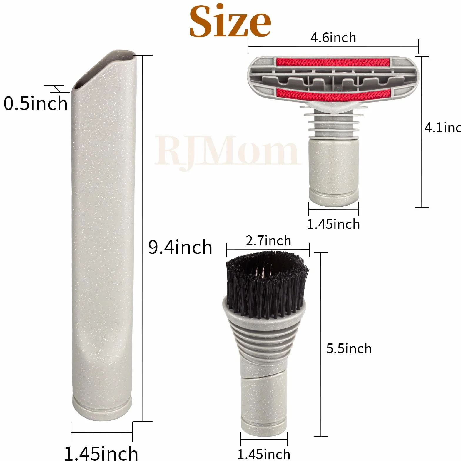 jingobell 3 narzędzia do mocowania odkurzacza Dyson DC07/DC14 Crevice szczotka do czyszczenia tapicerki