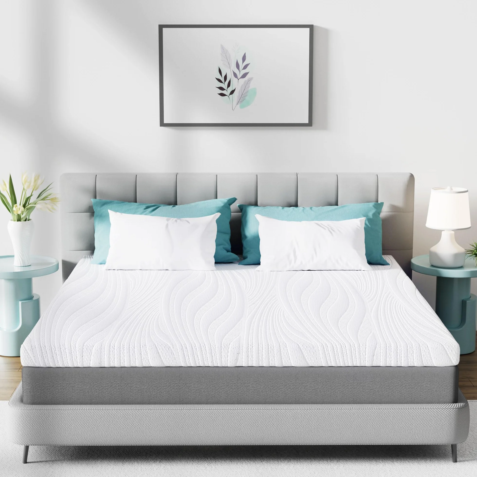 Nakładka na materac 160x200 cm – 7.5 cm pianka memory, miękka i wygodna nakładka nawierzchniowa z pianki Visco, ergonomiczne podparcie, idealna na łóżko, kanapę lub do kampera
