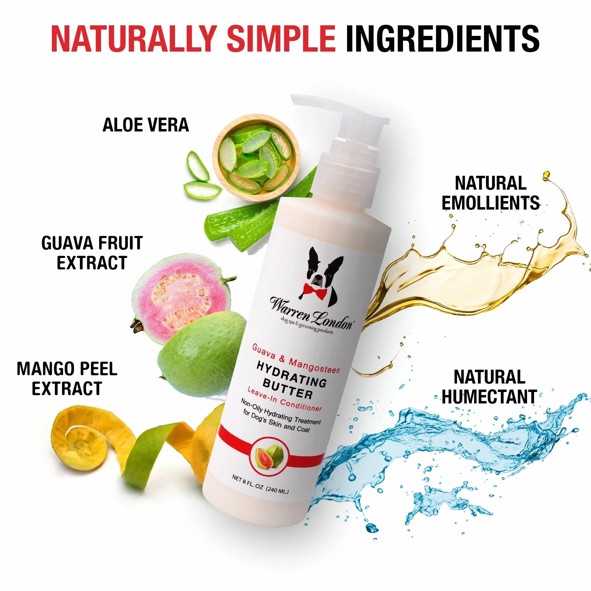 Warren London Nawilżające masło dla psów Guava Mango 207 ml