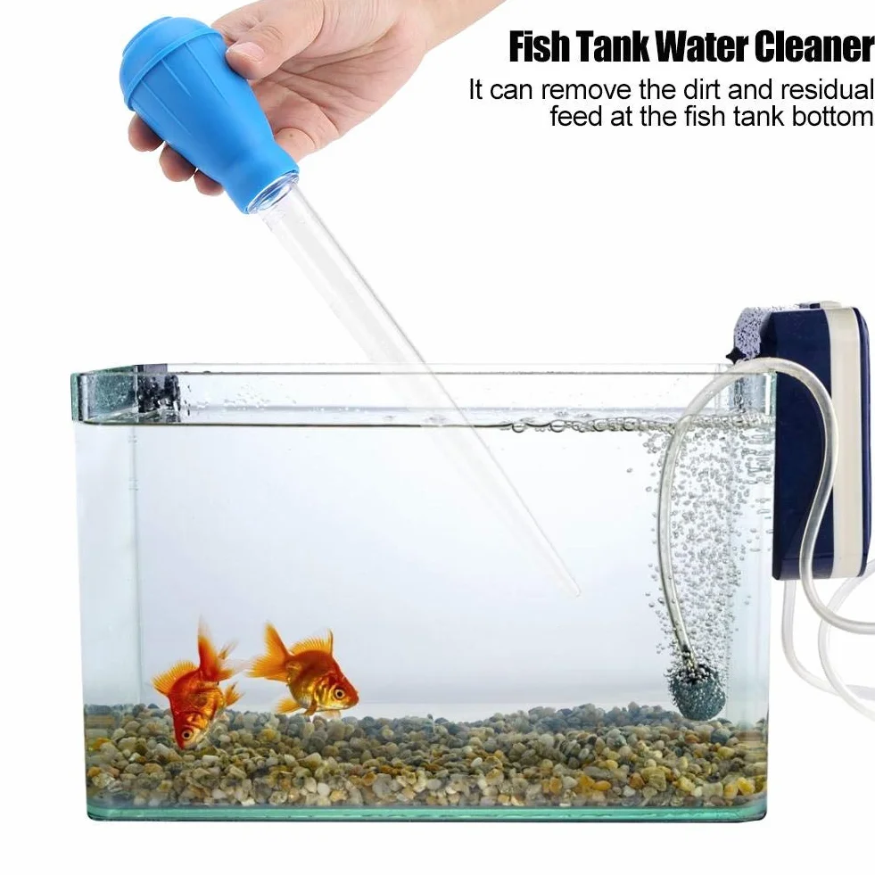 Aquarium Pipette Dropper Baster Wasser Transfer Kies Reiniger Feeder Abfall Entferner