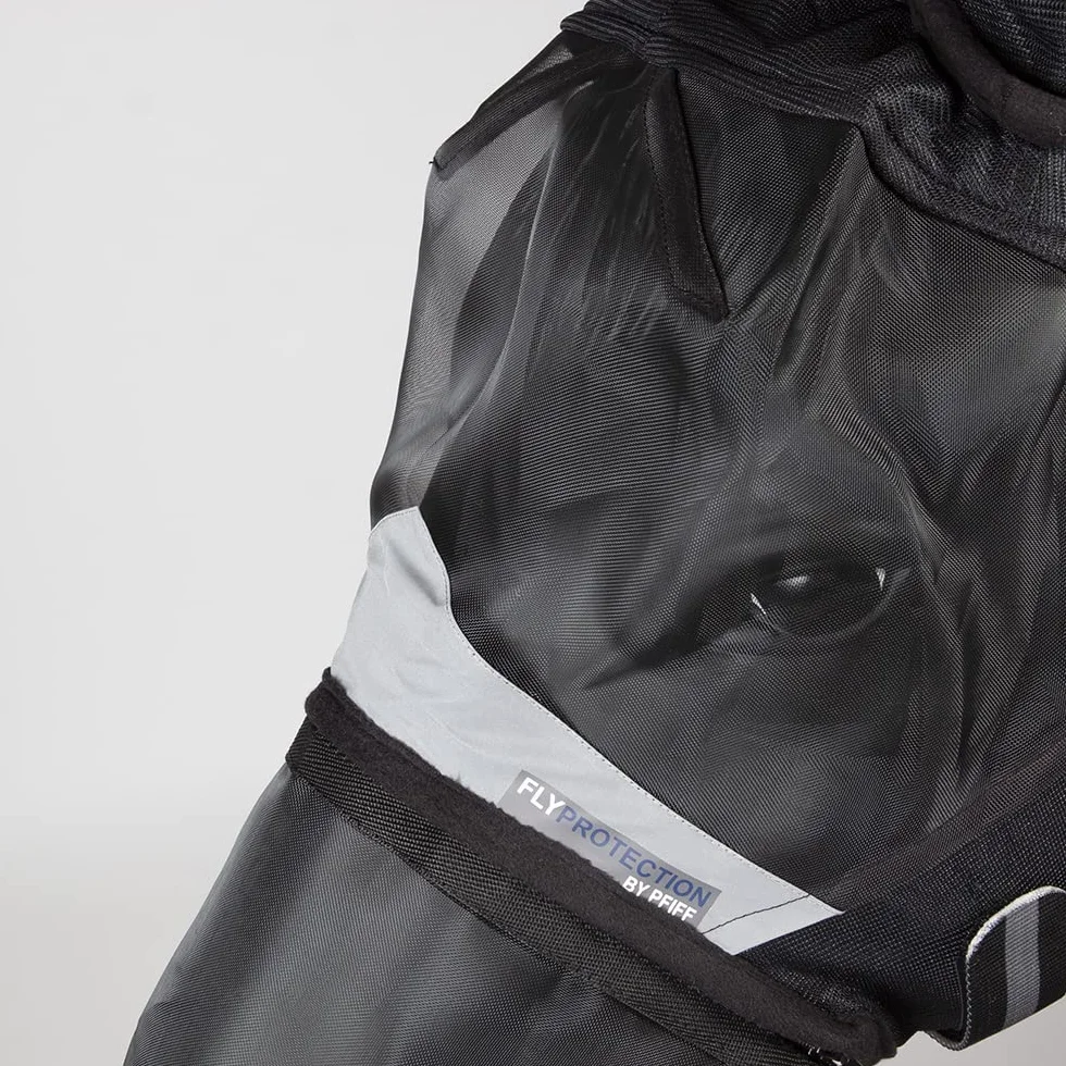 Pfiff Fly Protection maska na muchy z ochroną UV, czarna