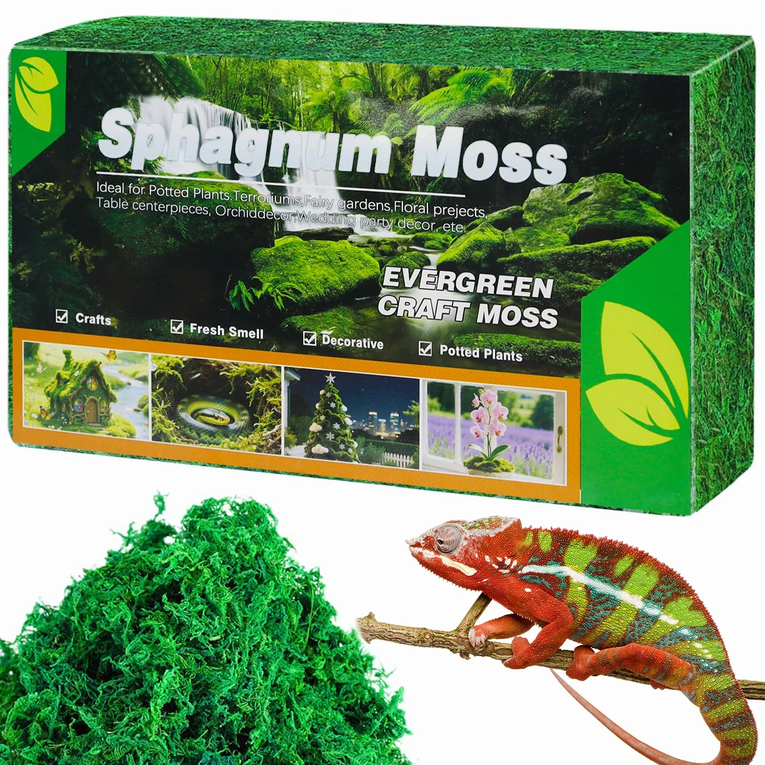 Mech sphagnum 300 g torfowiec naturalny do storczyków terrarium