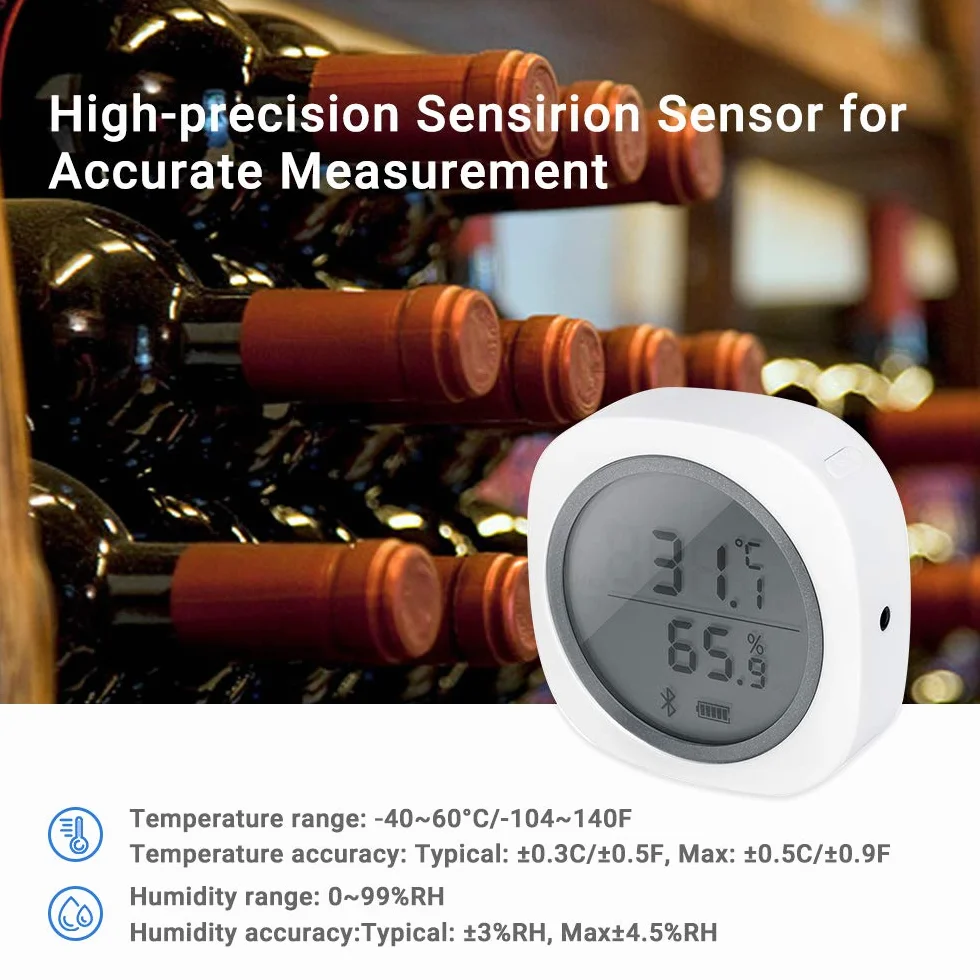 Inkbird IBS-TH1 Plus Termometr Higrometru Bluetooth Data Logger dla Androida iOS