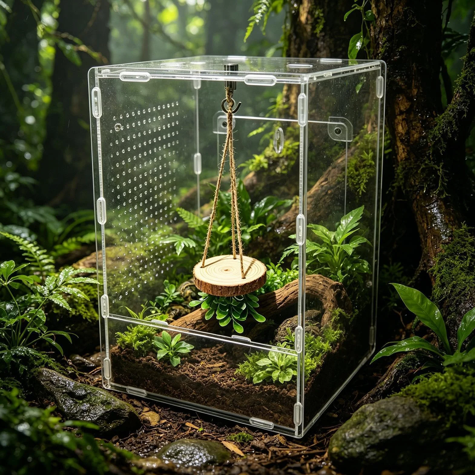 Gałąź Wspinaczkowa Do Terrarium Dekoracja Pająka Skaczącego Dla Gadów