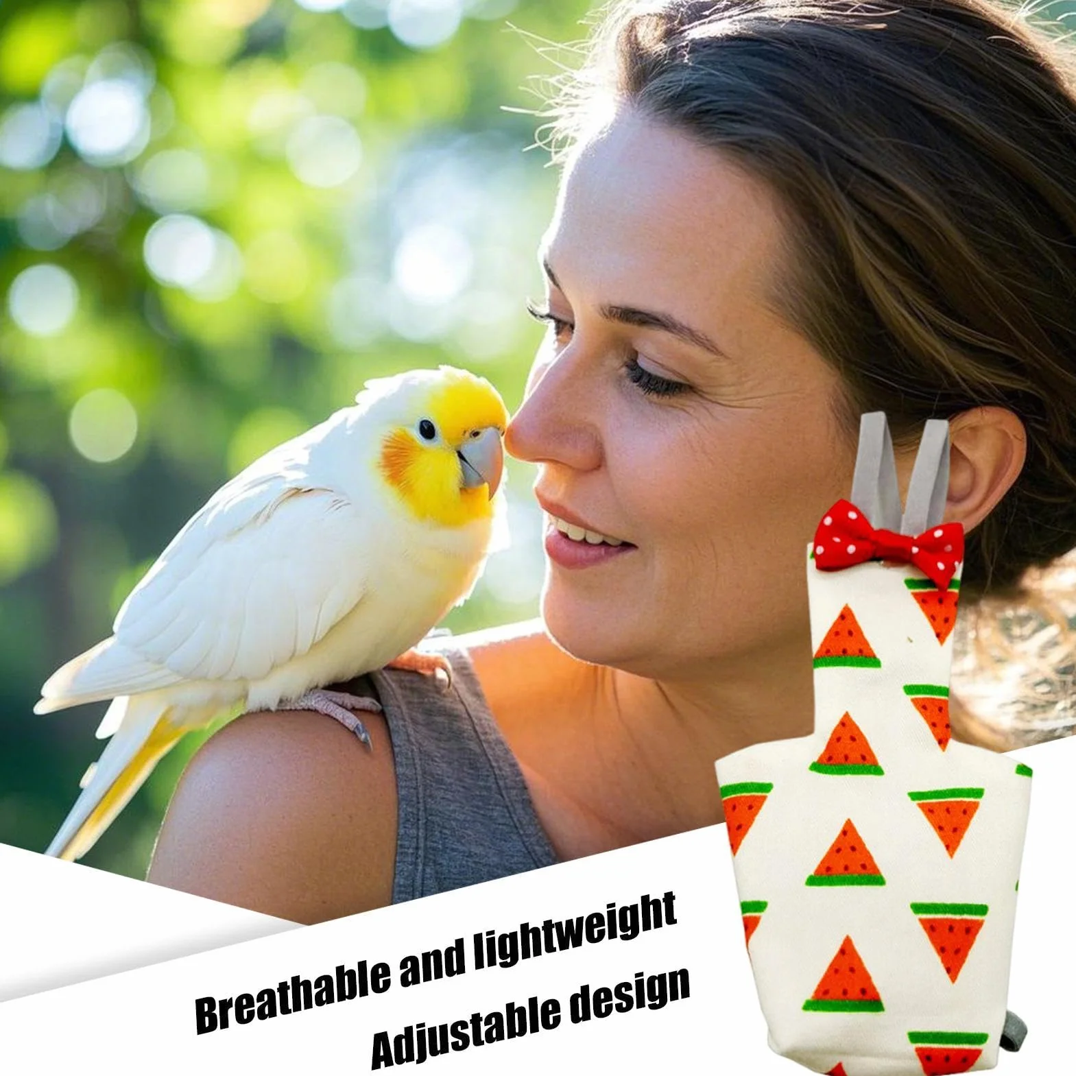 Pieluchy dla ptaków dla papug, regulowana miękka pieluszka, spodnie wielokrotnego użytku, mokry kombinezon, wygodne dopasowanie dla kakadów, Conure, ara