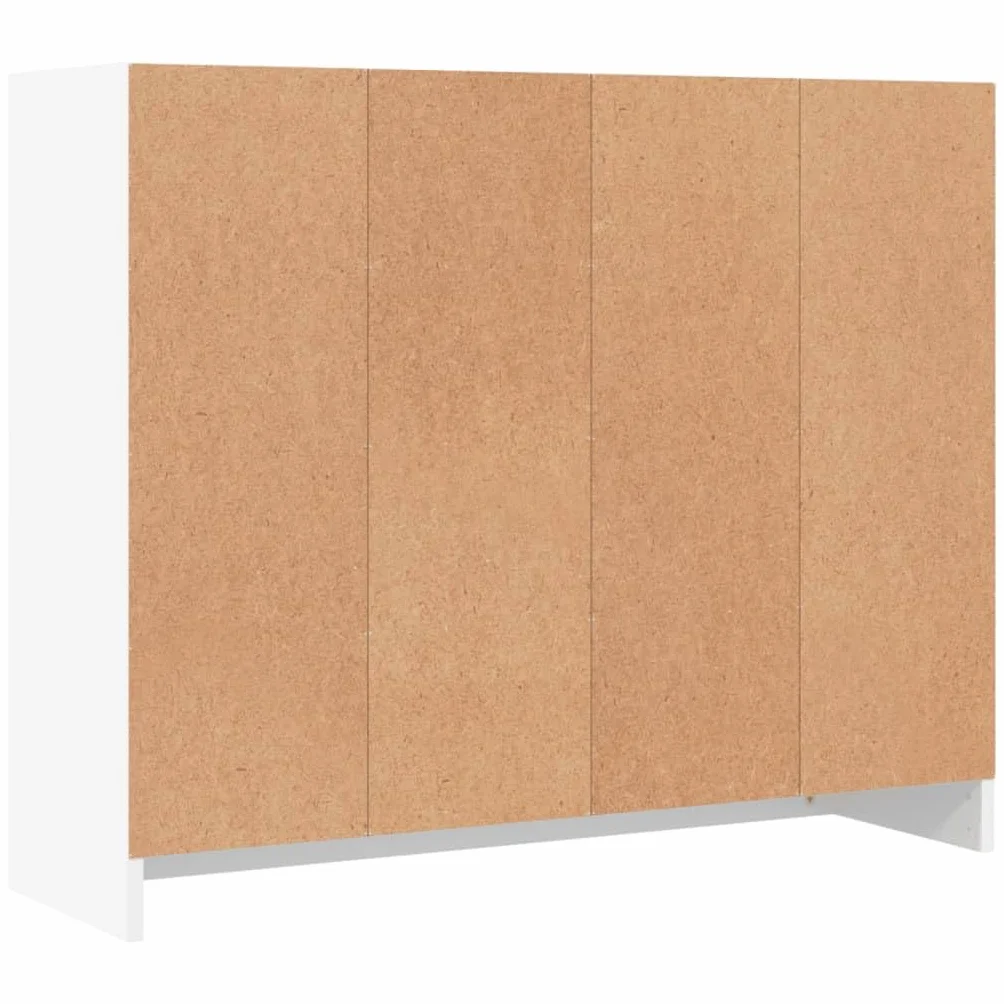 vidaXL Komoda Biała 91x28x75 cm Drewno konstrukcyjne