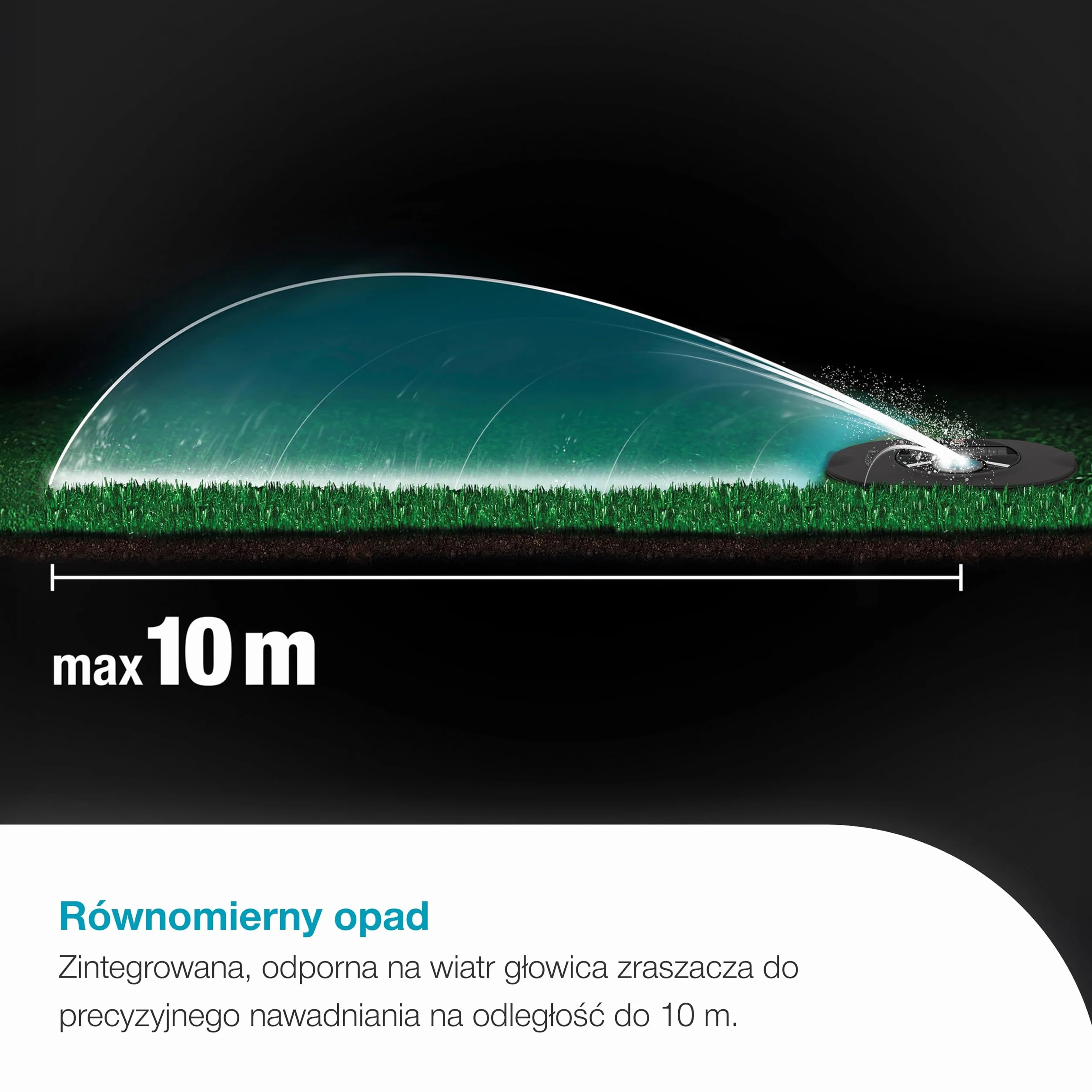 Gardena System nawadniania rurociągowego AquaPrecise, oszczędzający wodę, precyzyjne nawadnianie trawników o powierzchni do 320 m², sterowanie Bluetooth, łatwa instalacja (16001-20)