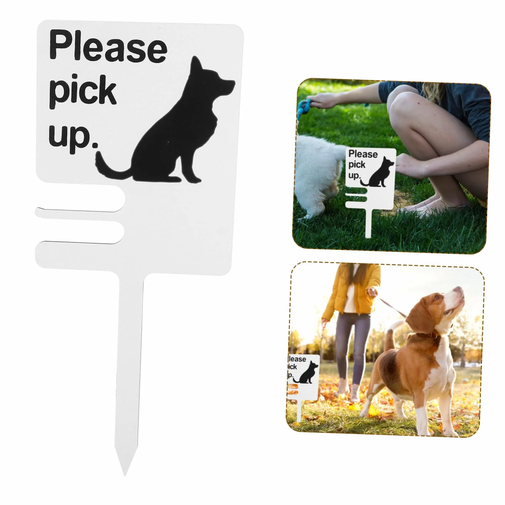 Podnieś znaki 'No Peeing Sign No Pooping Dog' znak bez psiej kupy znaki kot ogród palik ciepły znak ostrzegawczy kot kołek ogród zwierzę domowe znak bez kupy zawiadomienie proszę podnieść