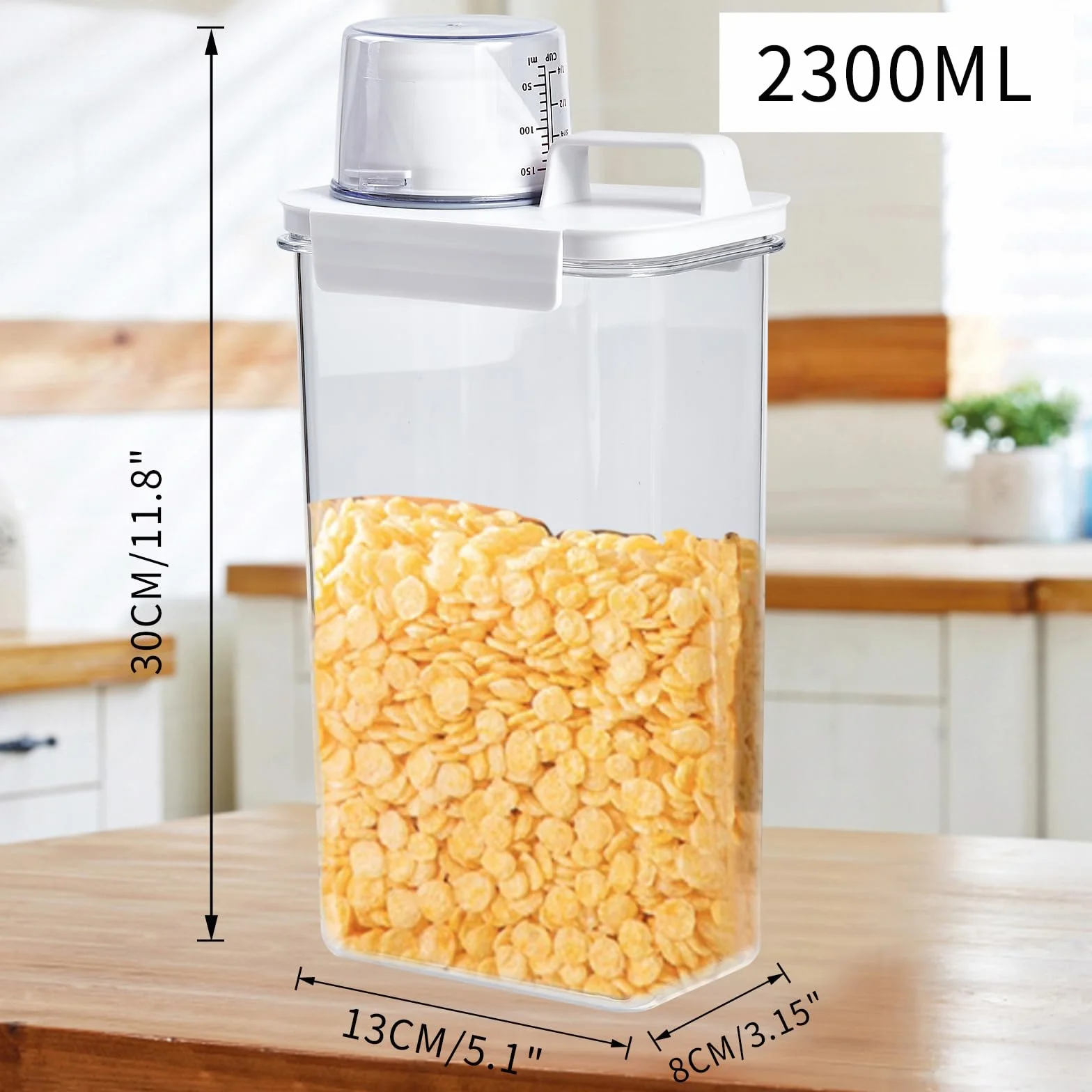 2 szt. 2300 ml przechowywanie proszku do prania, przechowywanie detergentu do prania, pojemnik na dozownik detergentu do prania