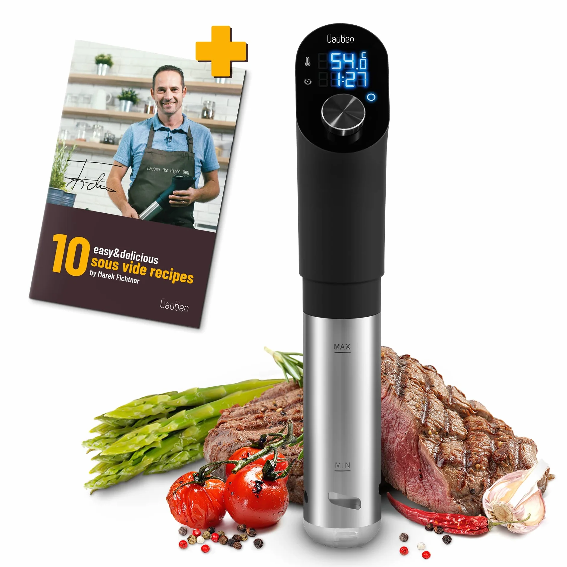 Lauben Sous Vide Stick SV01 precyzyjna szybkowar – 1200 W profesjonalny termostat próżniowy do zanurzenia w Twoim domu | Sous Vide Garer