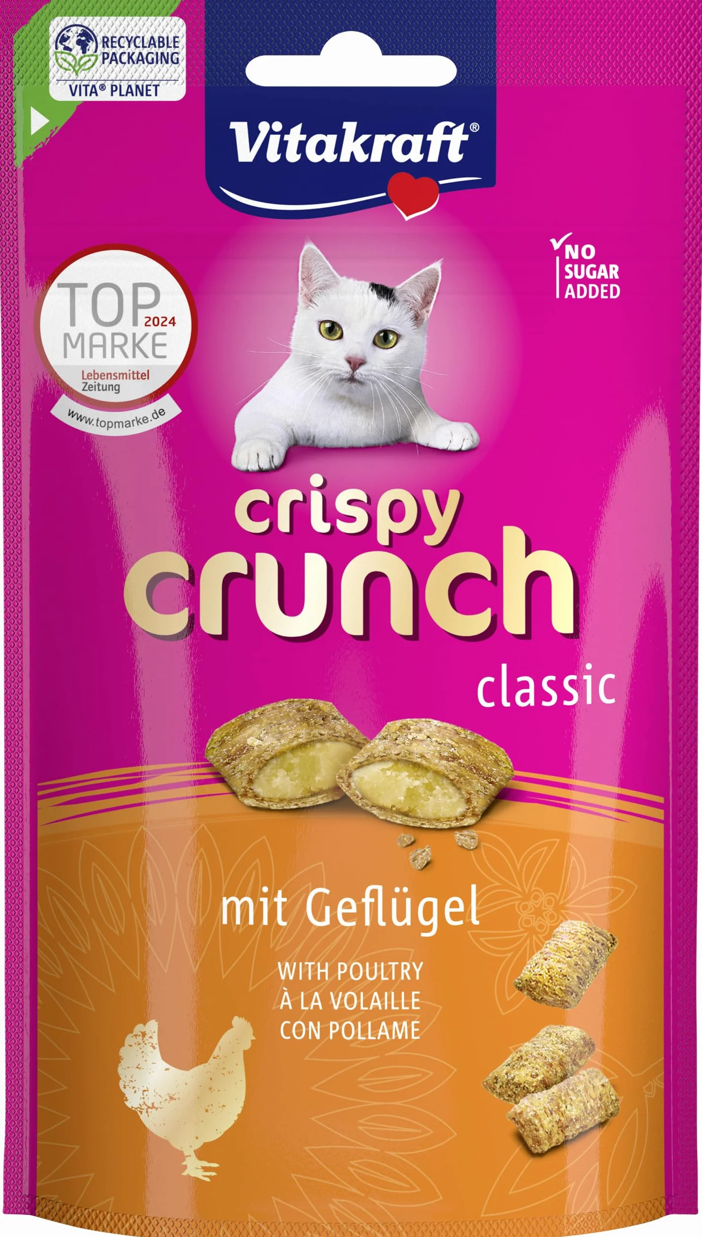 Vitakraft Przekąska dla kota Crispy Crunch drób 60 g