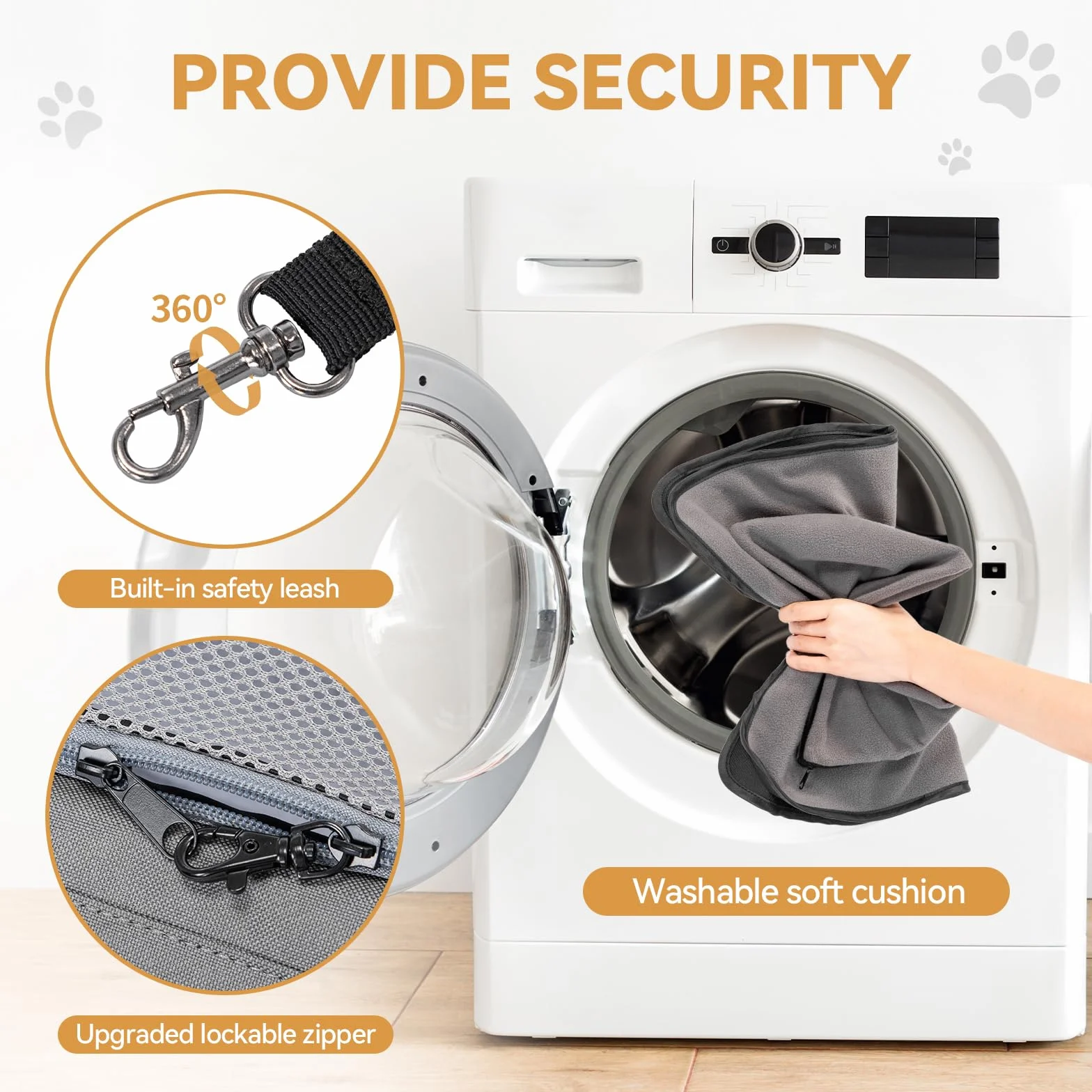 Petsfit Torba transportowa dla psa 55x40x23 cm L szara