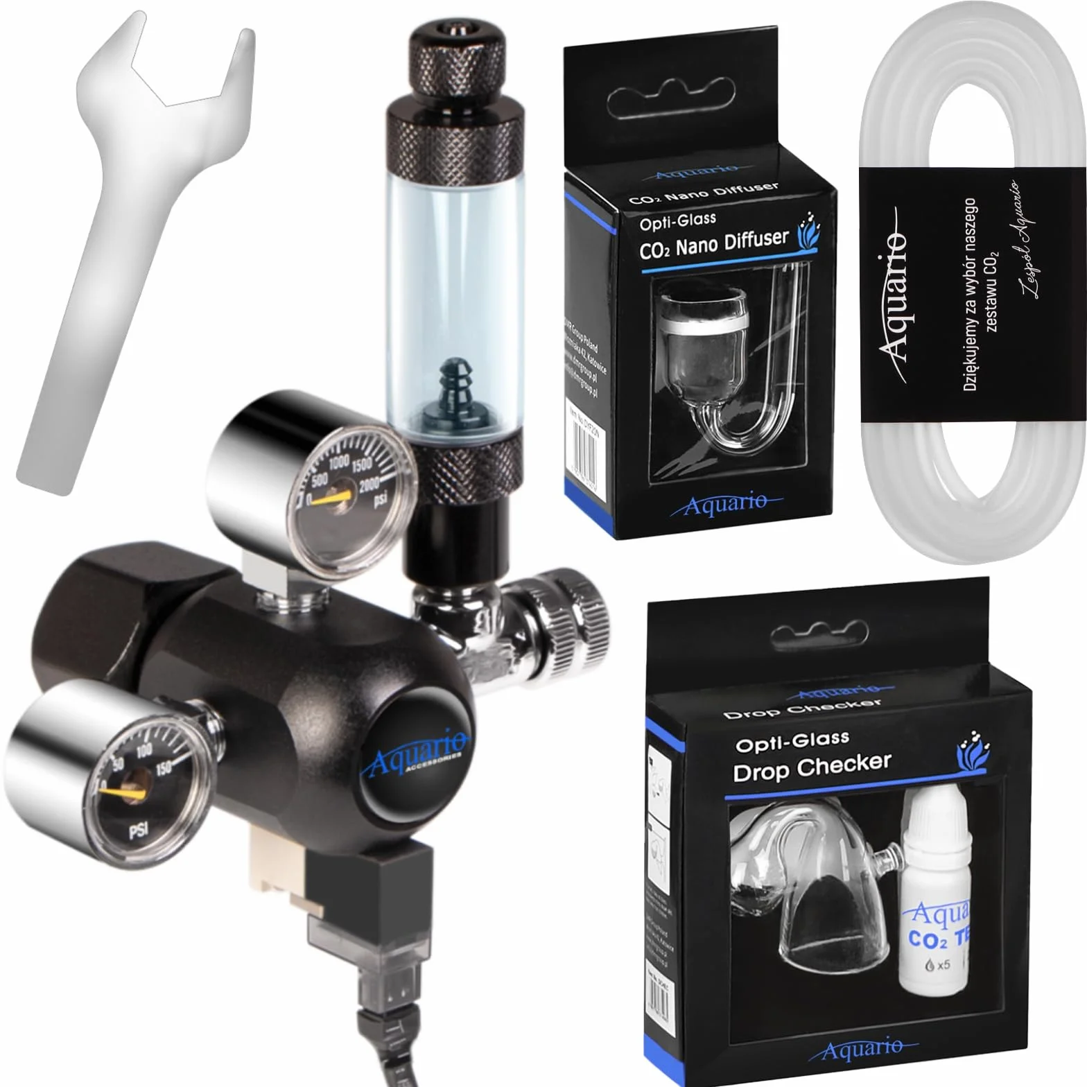 Aquario Professional 2.0 zestaw CO2 z elektrozaworem do akwarium