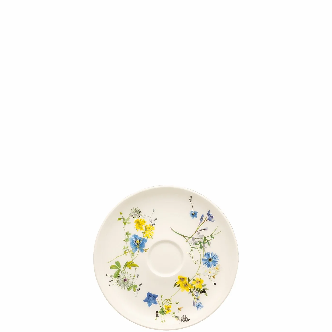 Rosenthal Brillance Fleurs des Alpes spodek pod filiżankę do kawy Coup