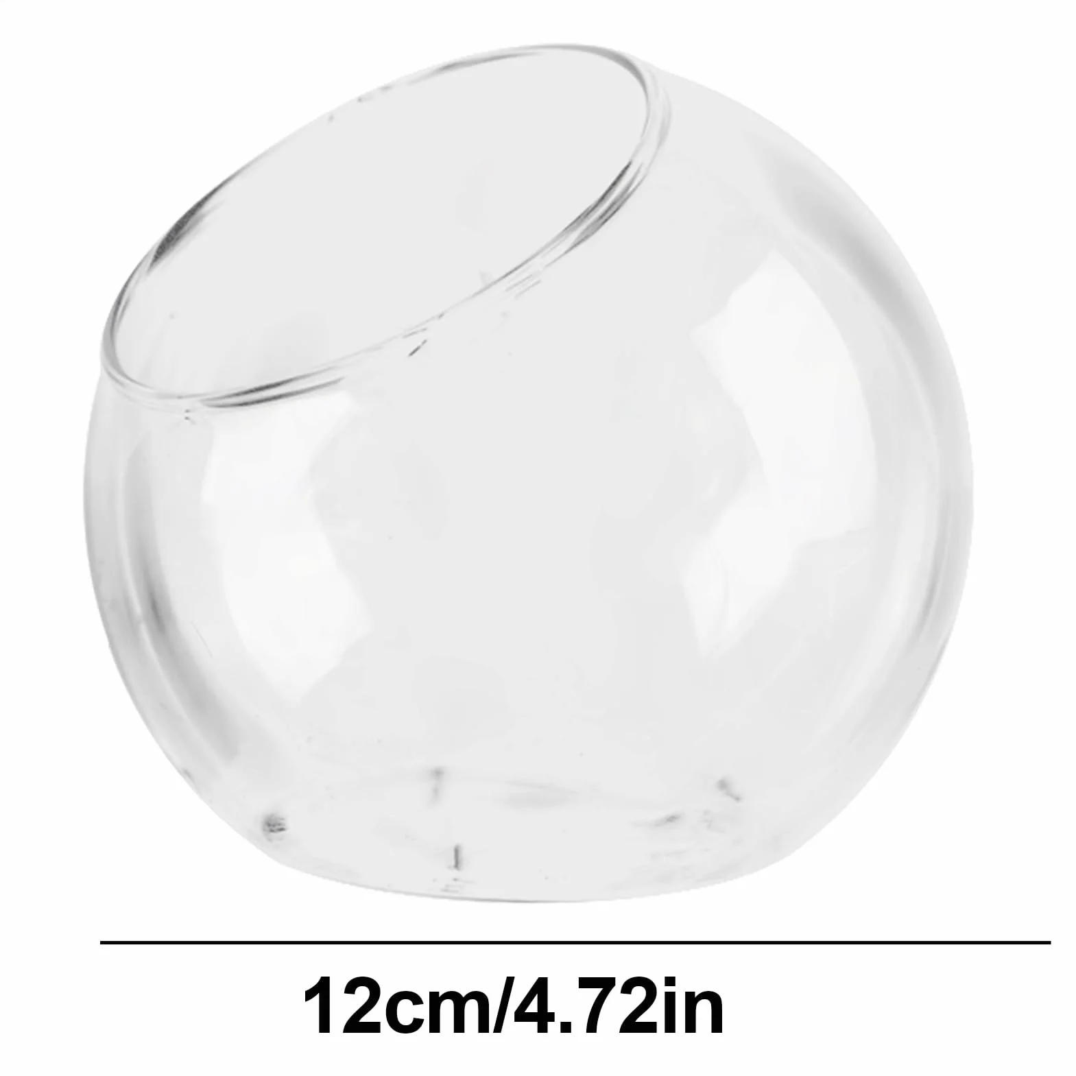 Uko?ne ci?te miski, szklany wazon doniczk?, dekoracyjny wazon z?ot? rybk?, przezroczyste terrarium, ryby, wazon w kszta?cie kuli, szklany wazon sto?owy w nowoczesnym wzornictwie