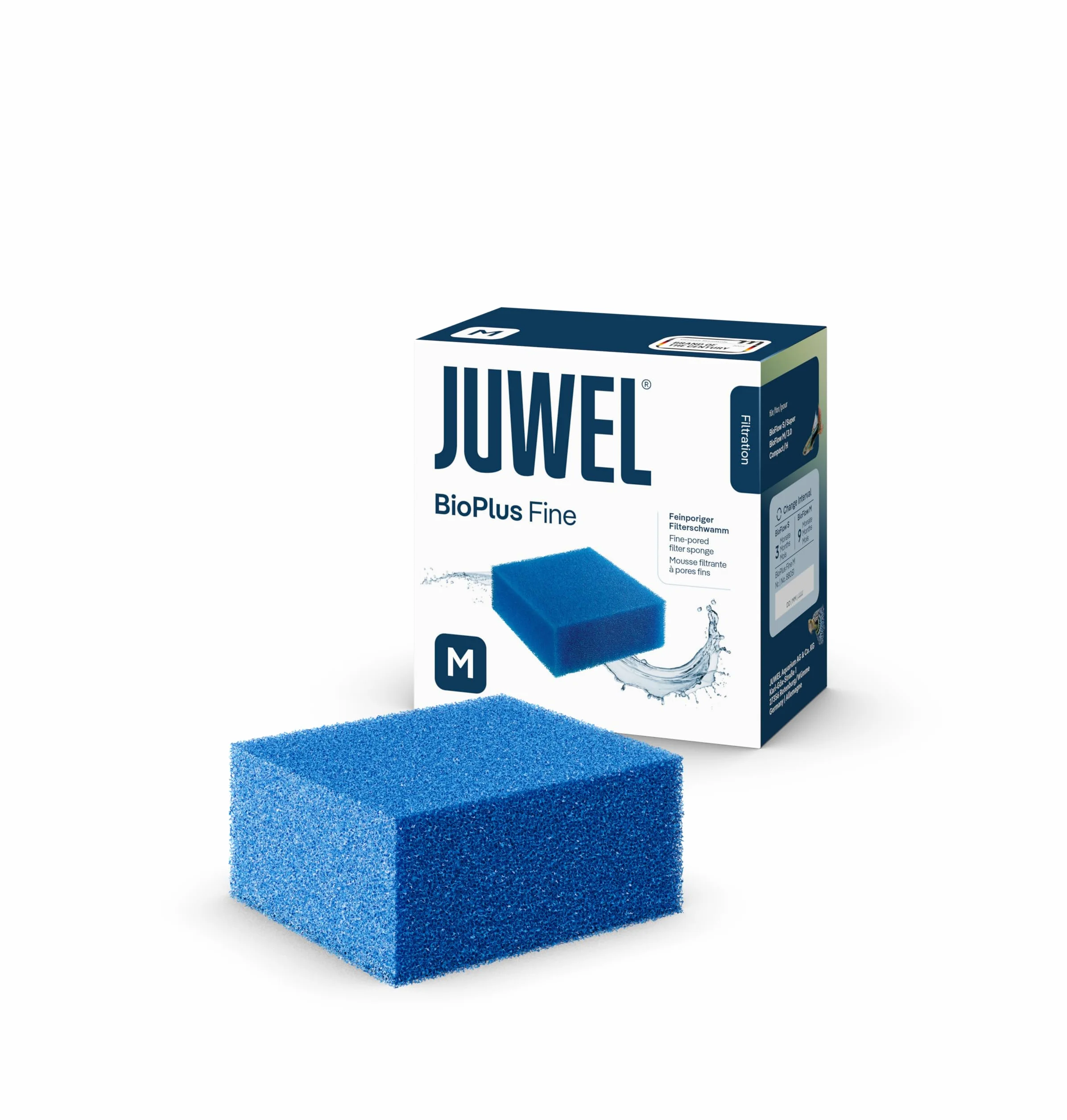 Juwel Aquarium JU88051NET Gąbka do Filtrowania, M/3.0/Compact, Niebieski