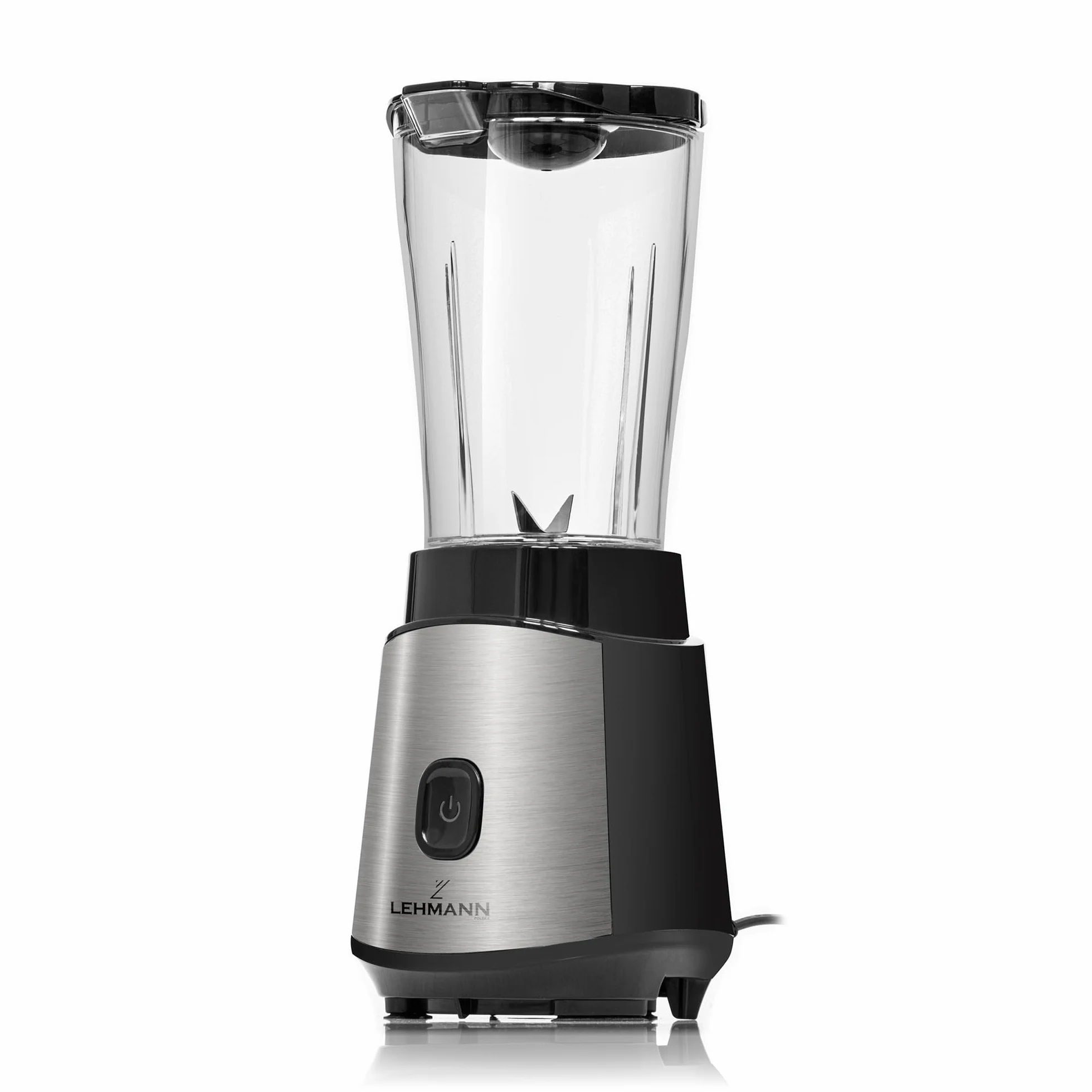 Lehmann Blender kielichowy Smoofit, blender do Smoothie 1200W, kielichowy, tworzywowy,mocny, dwa bidony do koktajli, przenośny, 1000 ml/ 570 ml/ 400 ml, pulsacyjne rozdrabnianie, łatwe czyszczenie