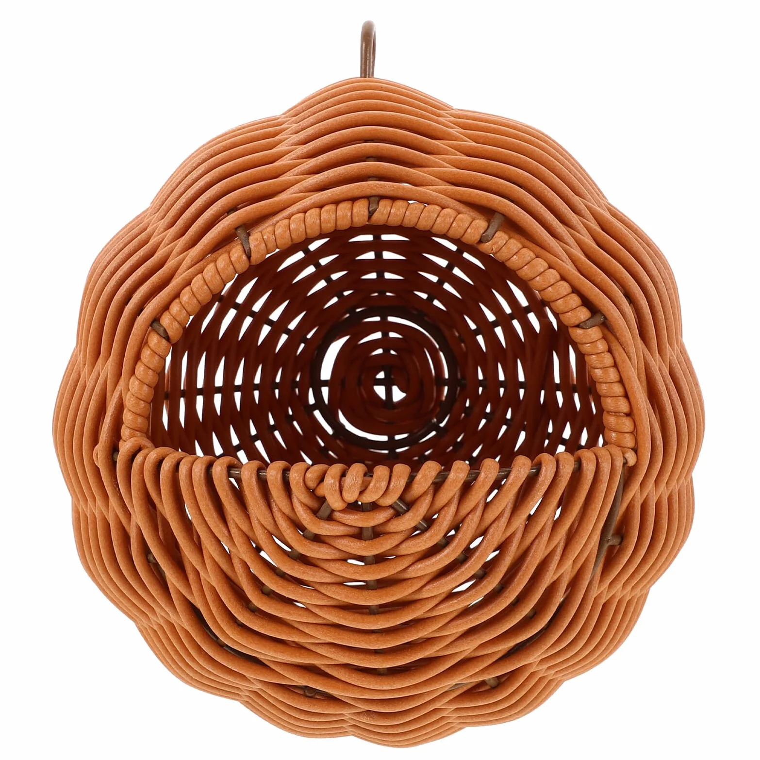 Milisten Woven Hanging Bird Nest for Parakeets Simulation Rattan Weaving Ventilated Outdoor Lovebird House