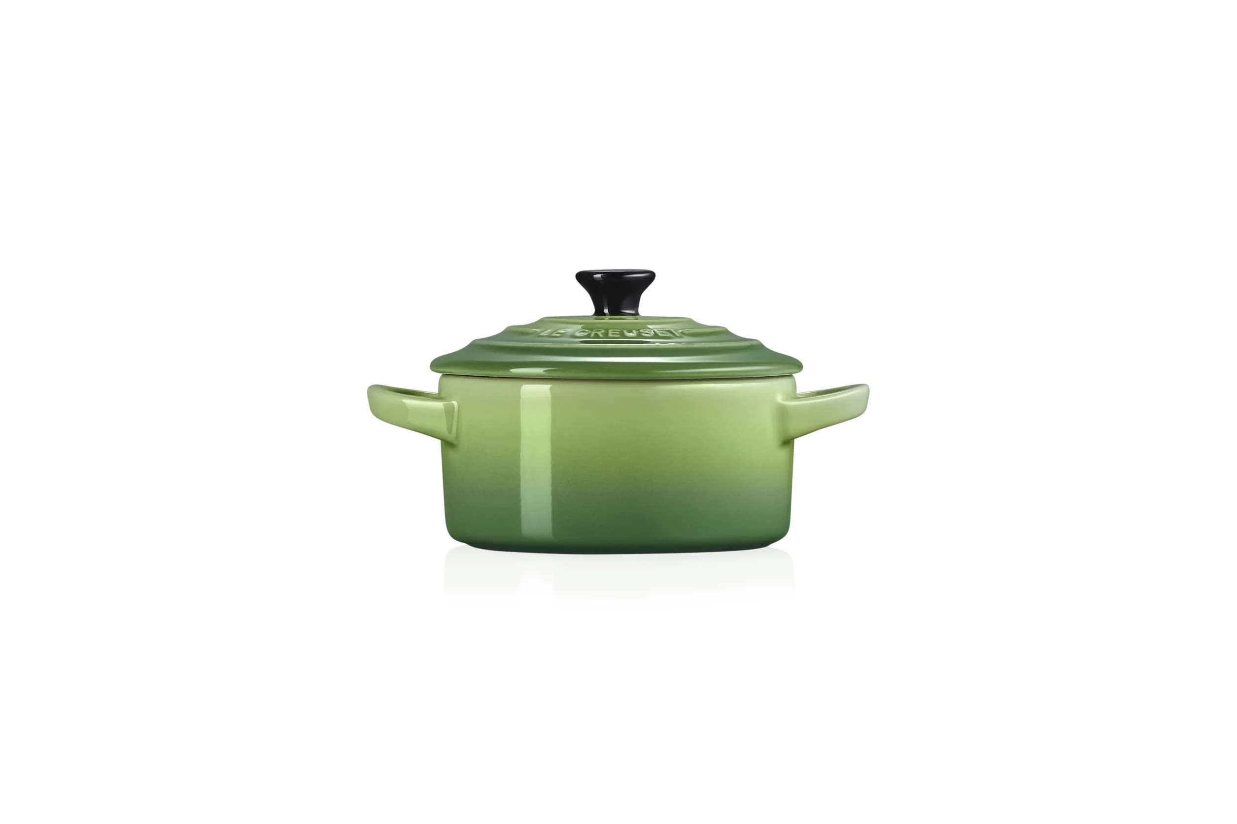Le Creuset Mini-Cocotte Brytfanna do Pieczenia, Okrągła, 200 ml, 10 X 5 cm, Kamionka, Bambus, 71901104080100