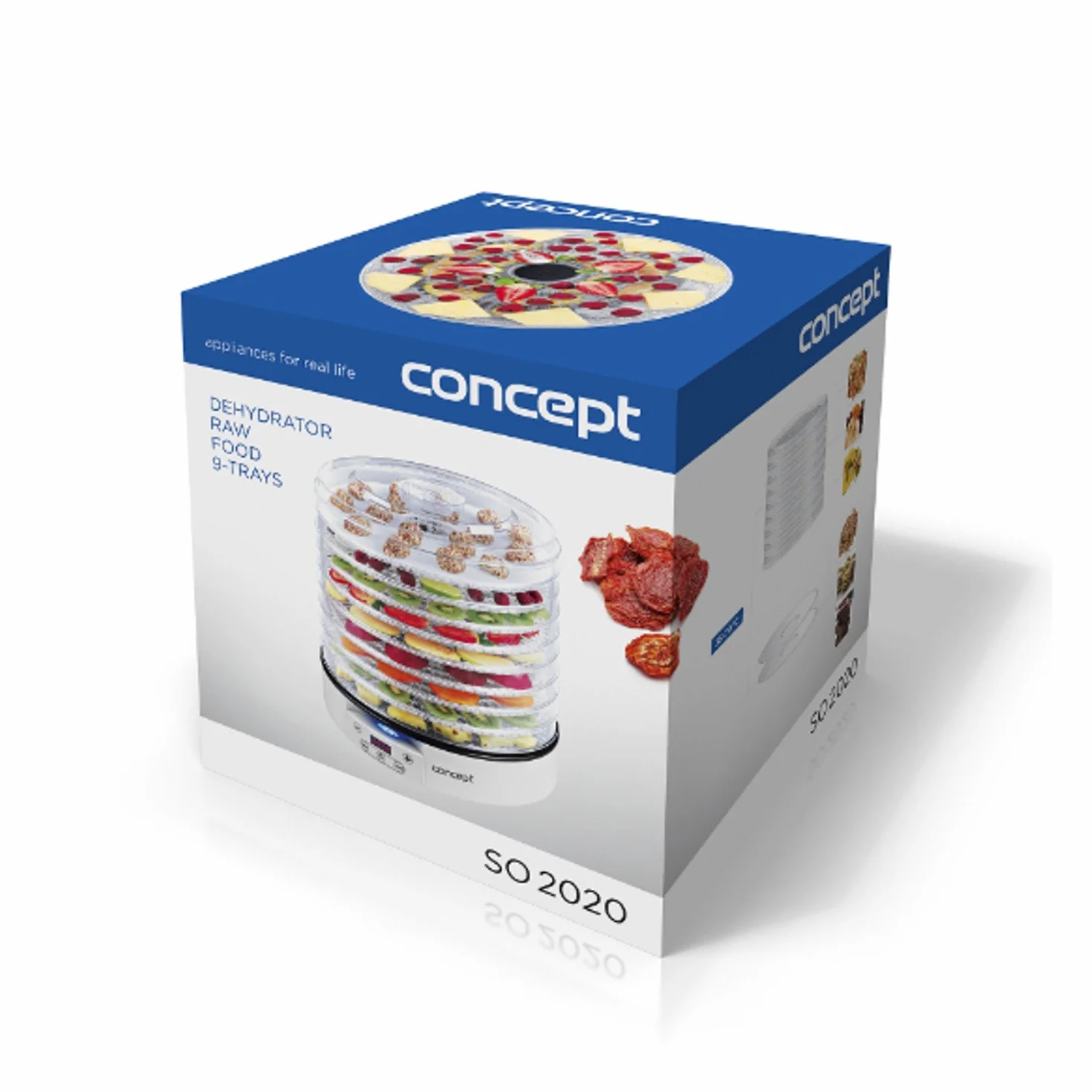 SO2020 Suszarka do grzybów, owoców i ziół RAW FOOD biały
