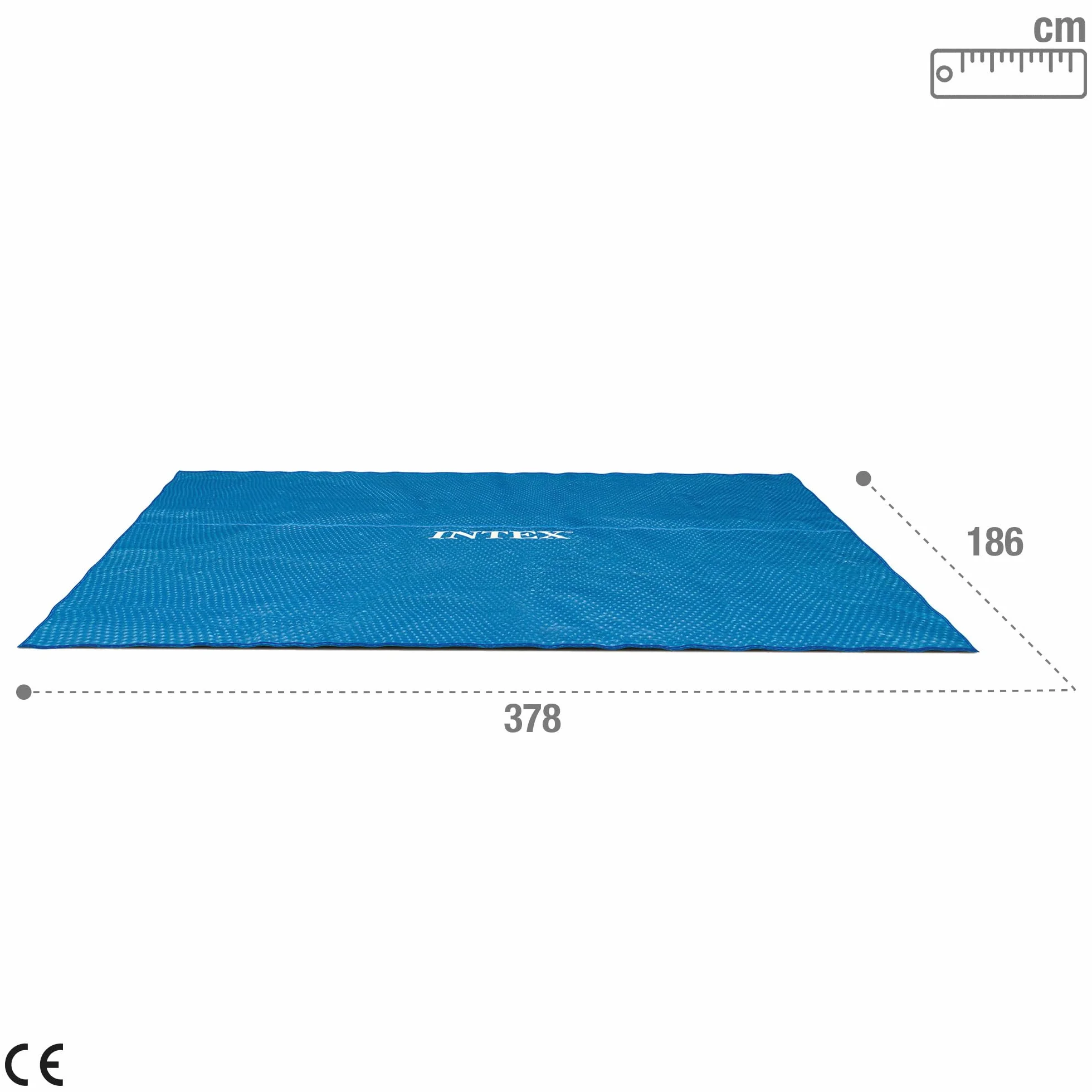 Intex Ultra Frame Plandeka Solarna, Niebieski, 400 x 200 cm, 160 mikronów