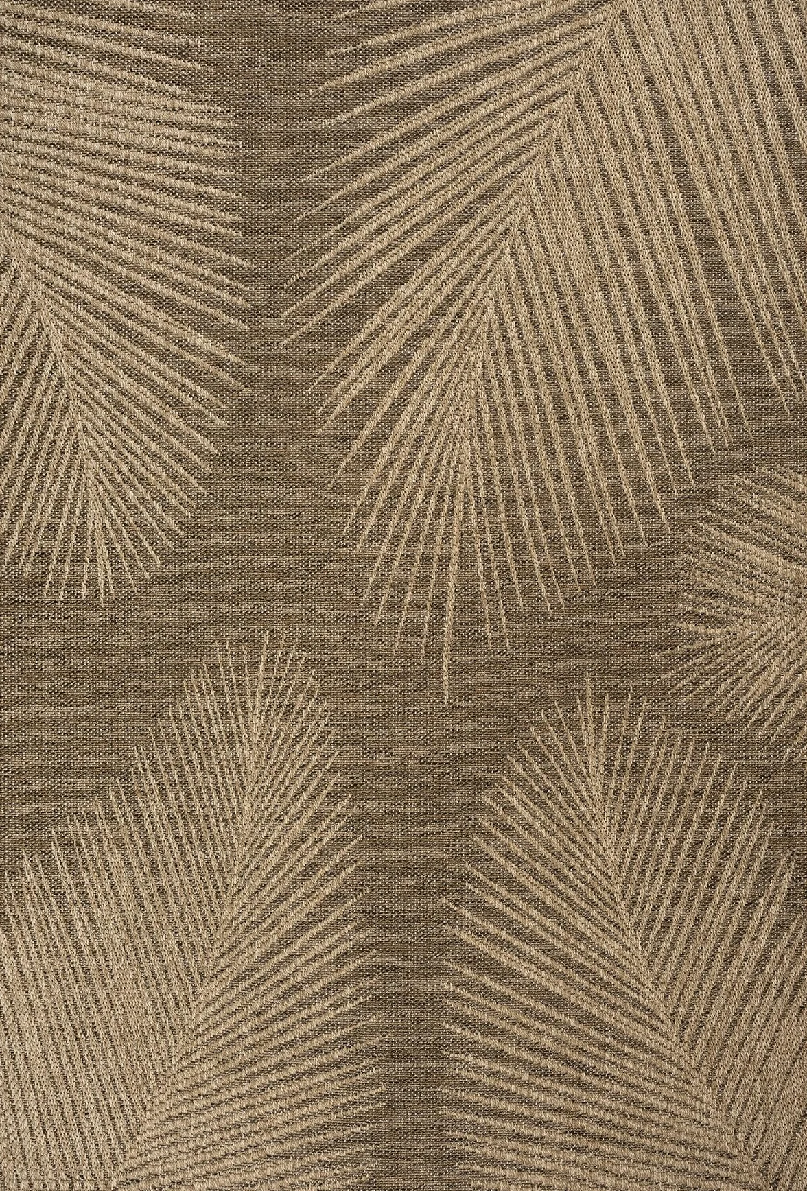 the carpet Kansas – wytrzymały dywan do wnętrz i na zewnątrz, o naturalnym wyglądzie juty, odporny na warunki atmosferyczne, nadaje się na taras i do ogrodu, ok. 60 x 90 cm