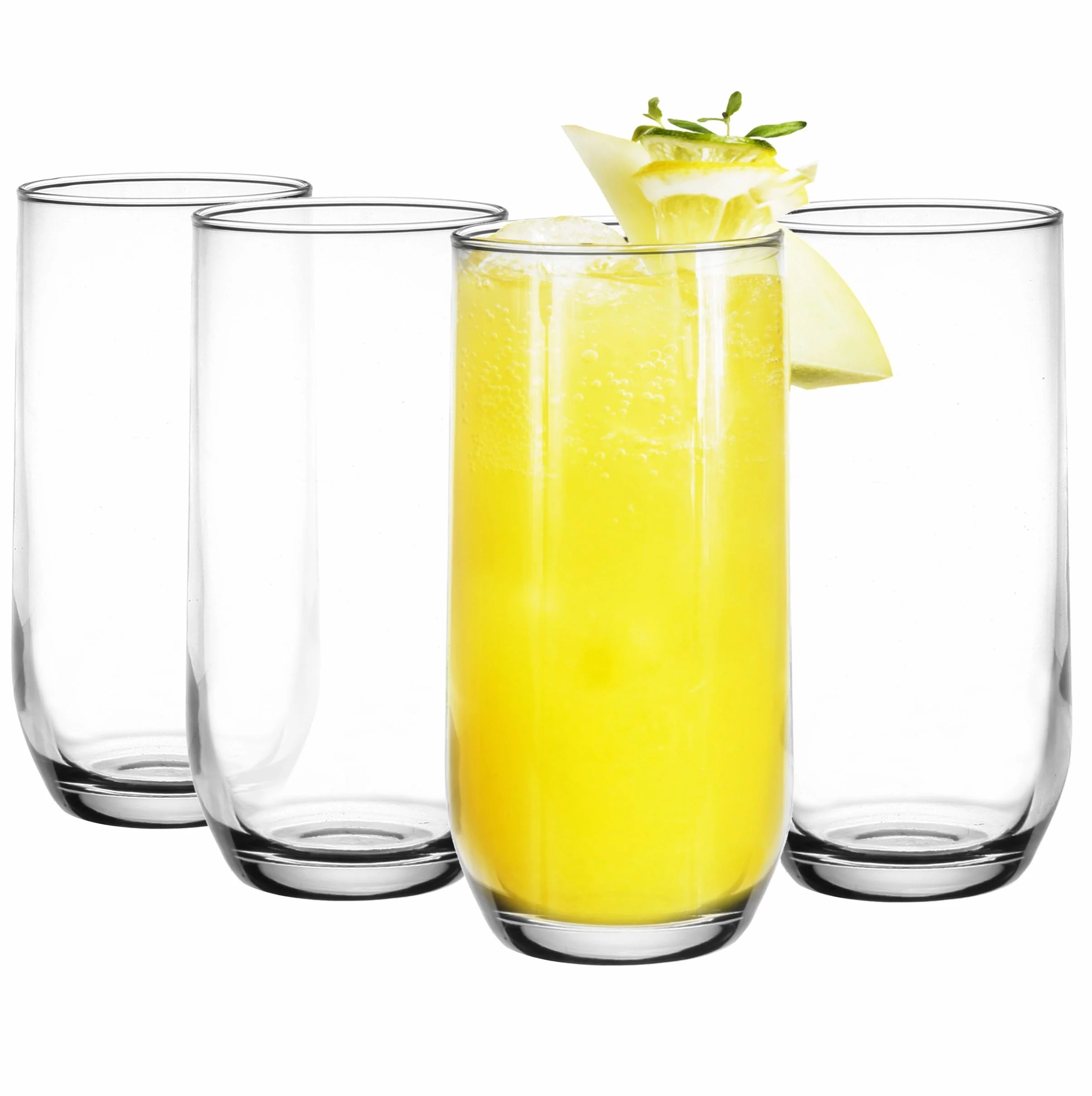 Glasmark Krosno 1992 szklanka do wody, wysoka pojemność 280 ml, wytrzymała, nadaje się do mycia w zmywarce, wysoki połysk, przezroczysty