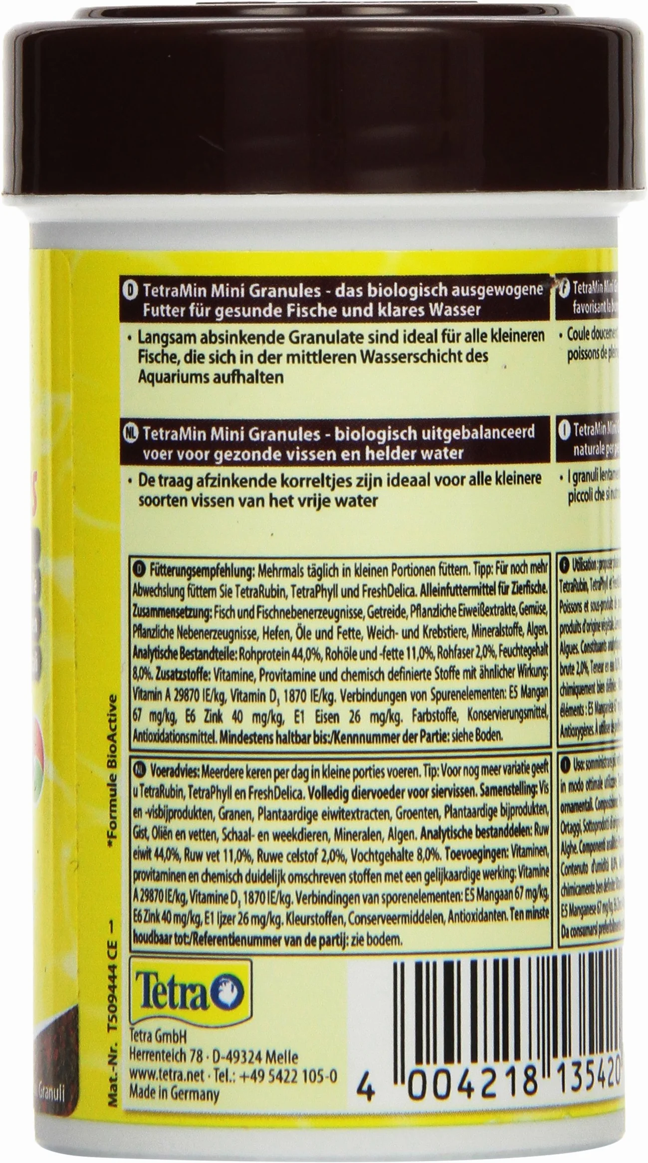 Tetra Min Mini Granules 100 ml – pokarm dla małych ryb ozdobnych