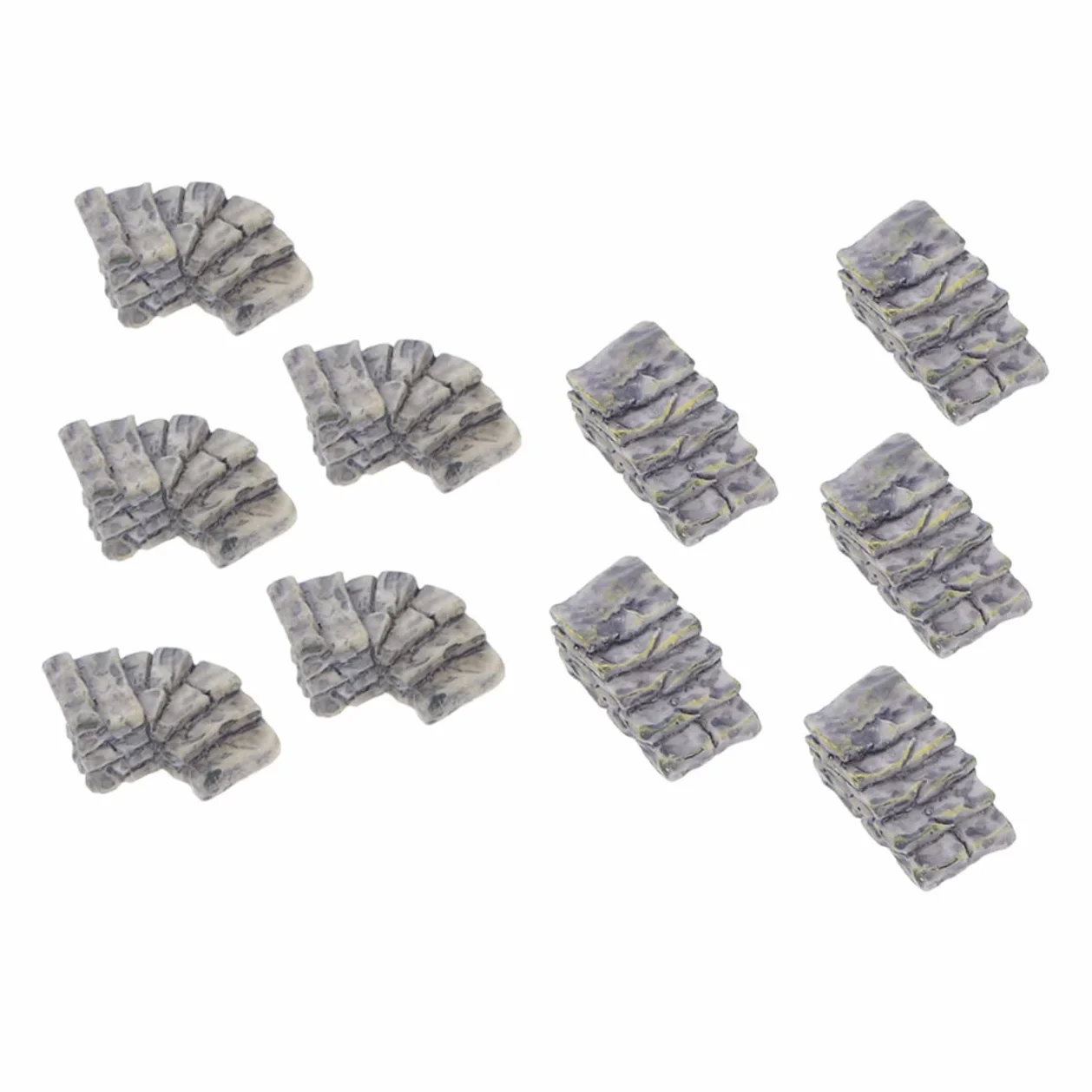 10Kawałki Sztuk Żywicznych Mini Figuryn Dekoracje Do Krajobrazu Ozdoby Ogrodowe Do Mini Ogrodów i Domków Lalek