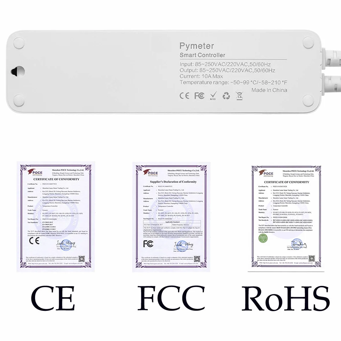 Cyfrowy regulator temperatury, ogrzewanie, termostat, gniazdko elektryczne z 2 czujnikami, do akwarium, terrarium, szklarni