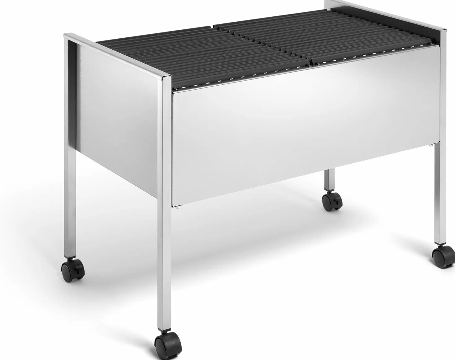 Durable 308223 Wózek na teczki zawieszkowe Eco 100 Duo, kolor srebrny.
