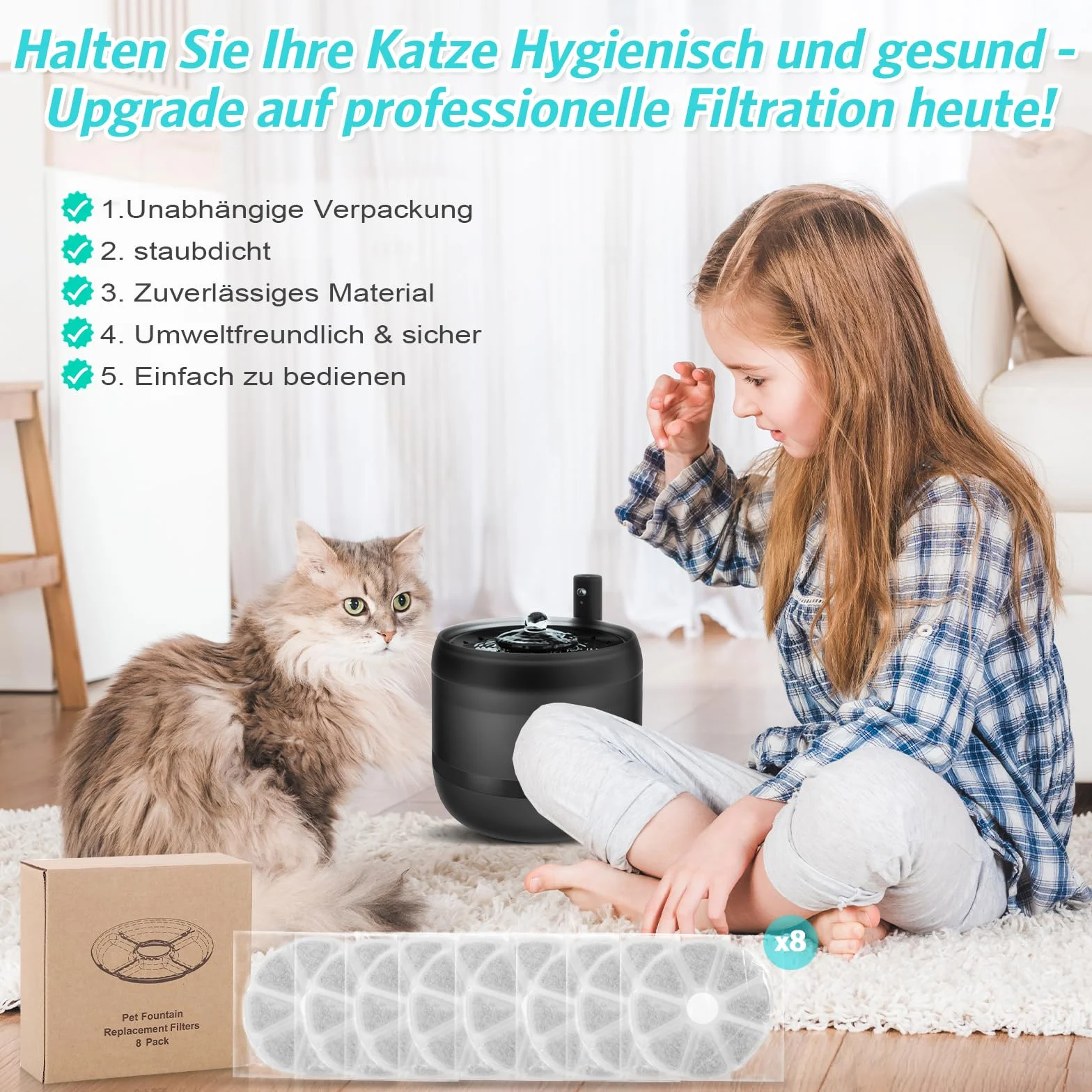 Philips PAW3210/02 filtry do fontanny węgiel aktywny 8 sztuk